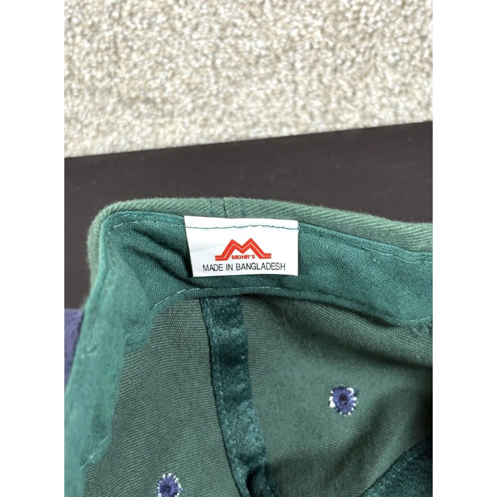 Ford VINTAGE Mohrs Strapback Ford Thunder Lightning Hot Rod Trucker Green Hat Cap OSFA Men Adjustable Cap OSFA Green Hats Size ONE SIZE - 6 Thumbnail