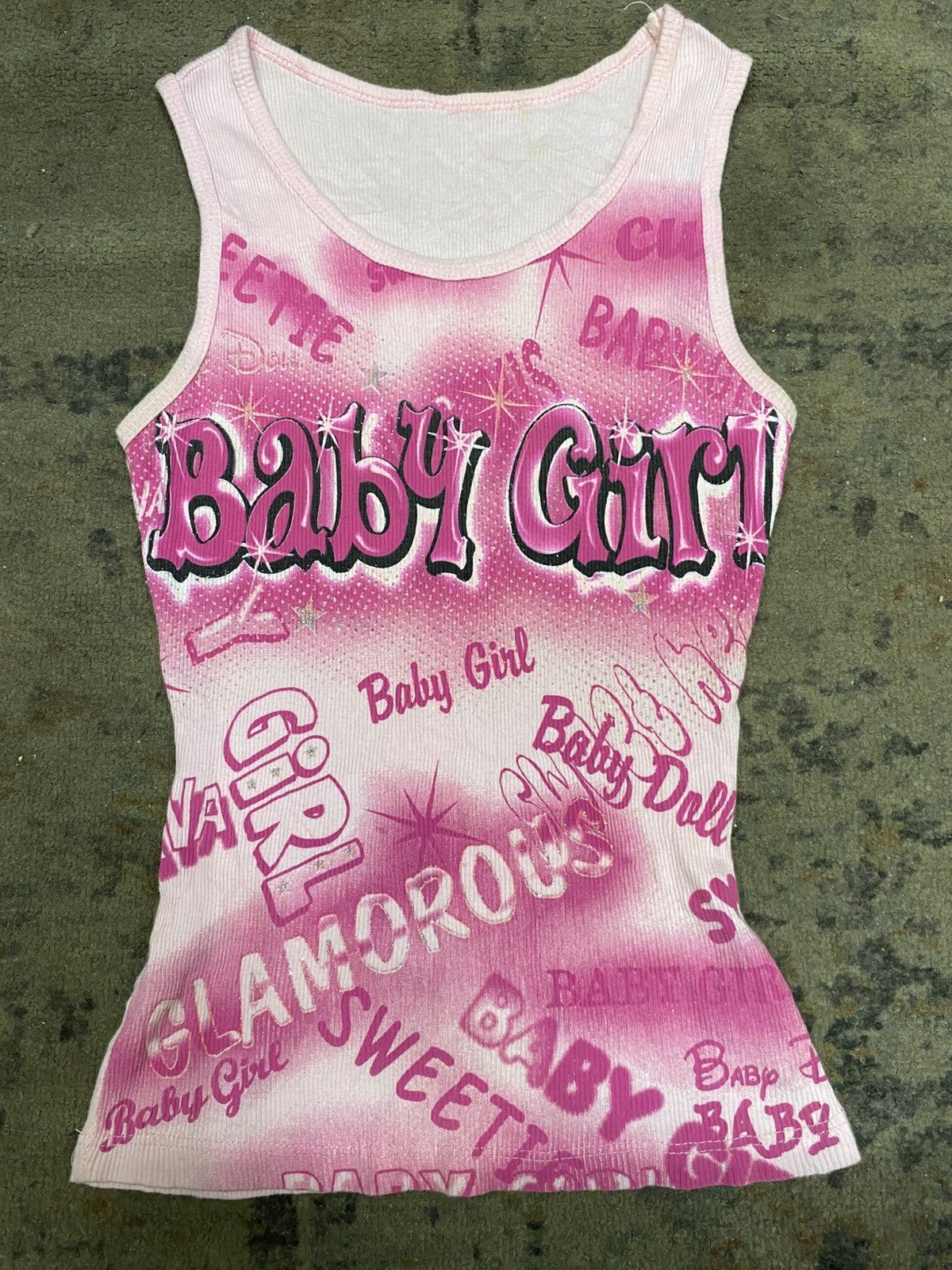 Angel Blue × Japanese Brand 2000s baby girl glamorous glitter tanktop Size US S / EU 44-46 / 1 - 2 Thumbnail