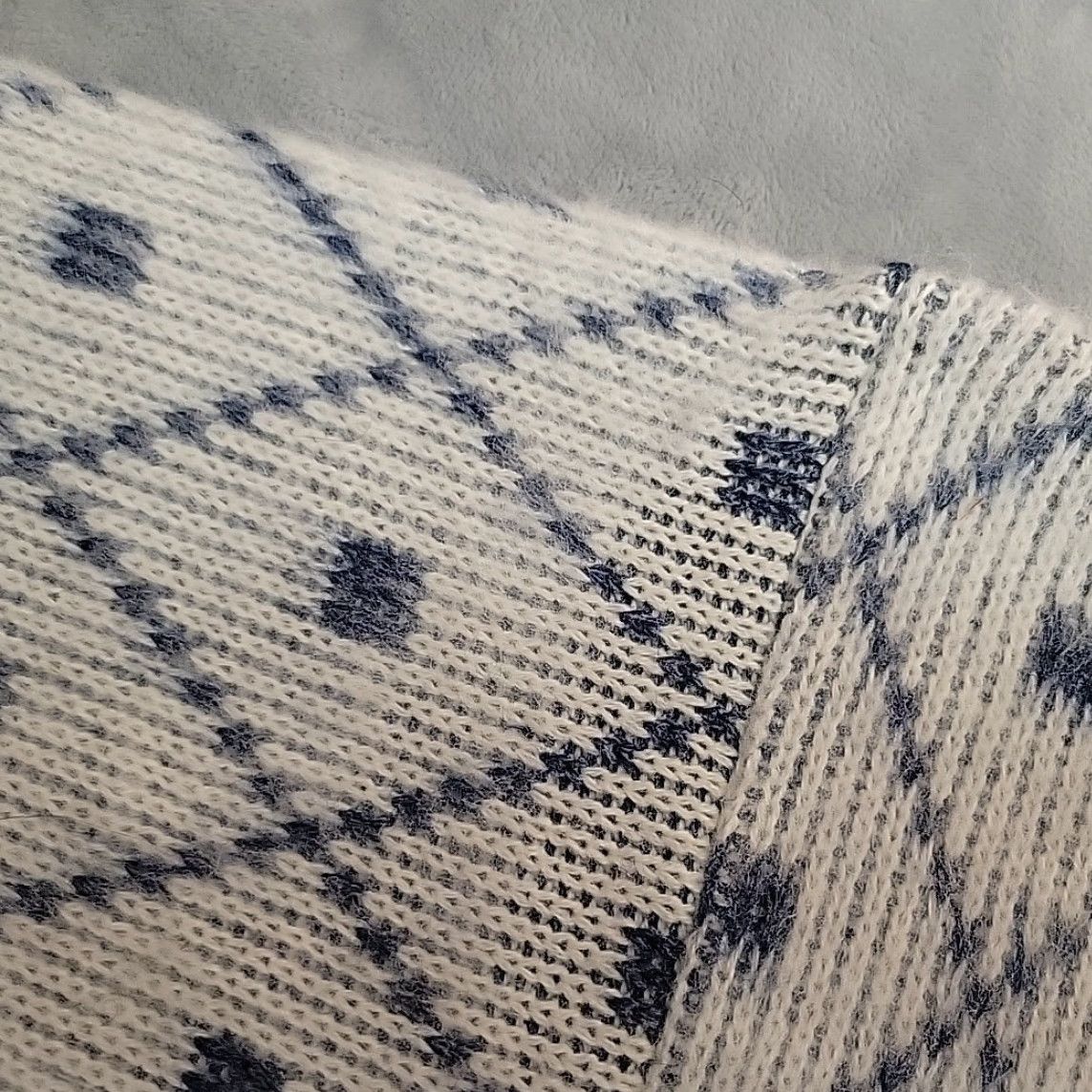 London Fog VINTAGE London Fog Sweater Mens L Blue White Geometric Knit Grandpa Made USA Vintage Size US L / EU 52-54 / 3 - 7 Thumbnail