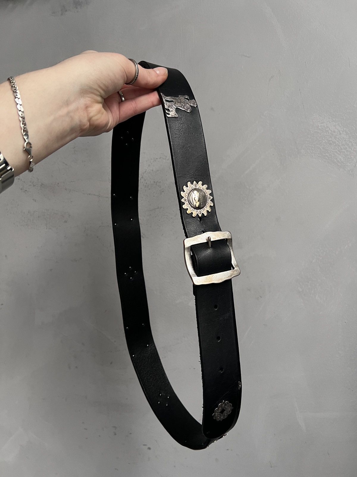 KMRii Kmrii style leather belt studded avant garde hype black y2k Size ONE SIZE - 1 Thumbnail