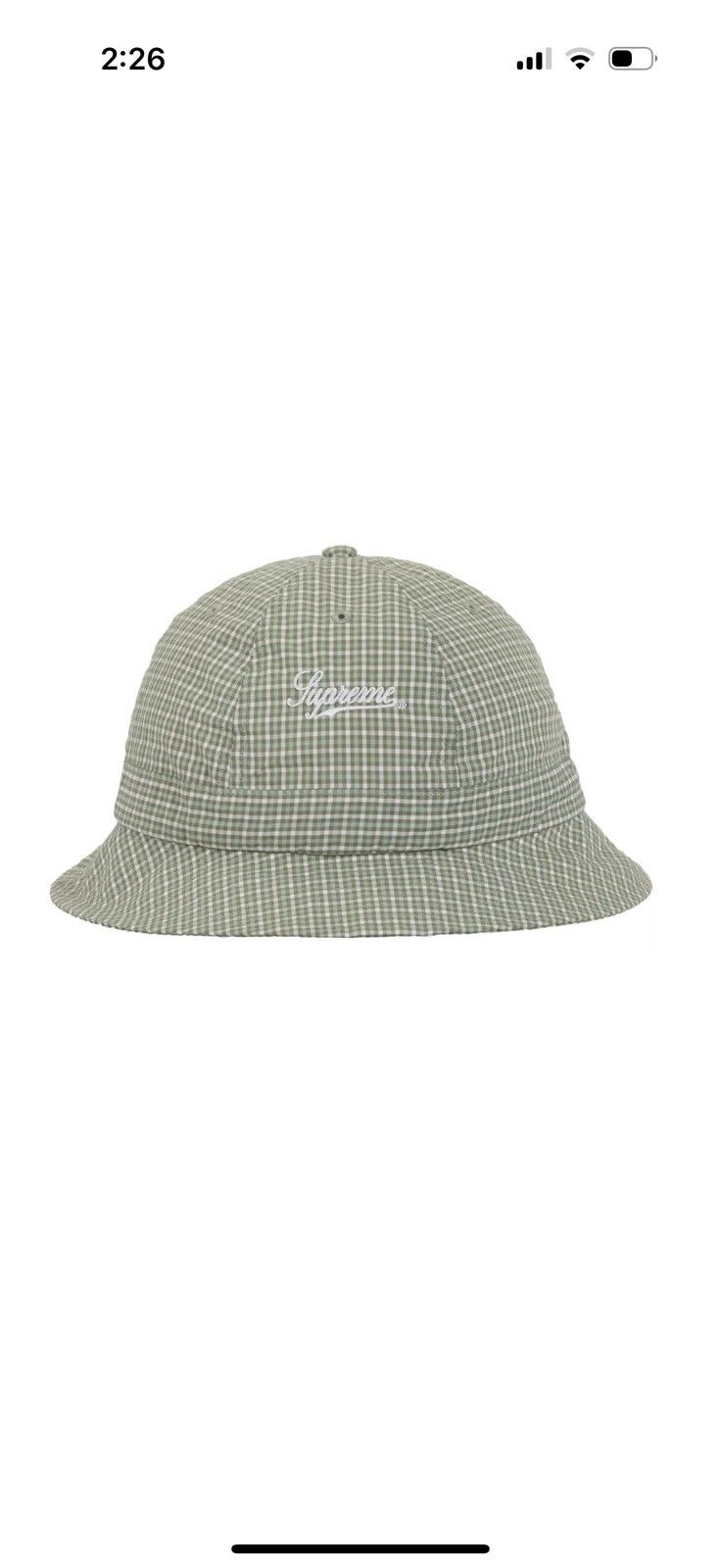Supreme Supreme Cordura Plaid Bell Hat “Olive” Size ONE SIZE - 1 Thumbnail