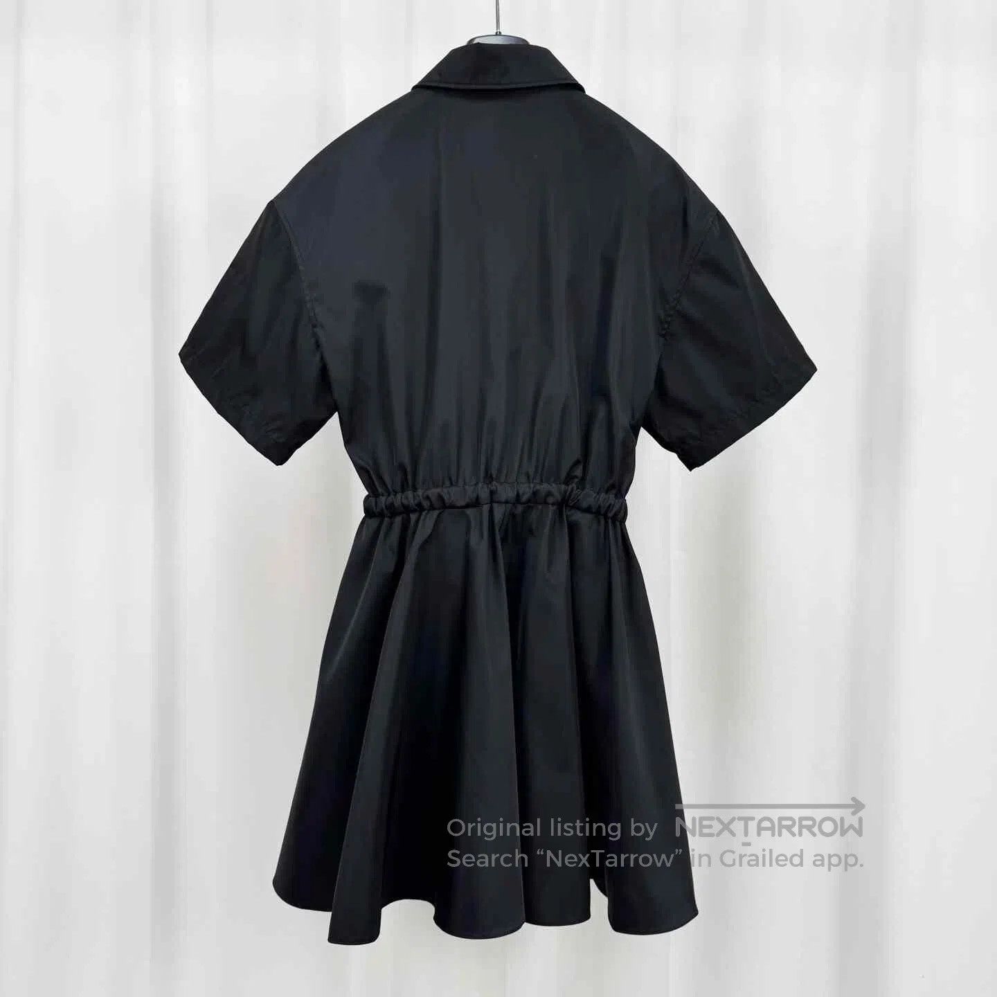 Prada Prada 24SS Nylon Triangle Logo Waist-Tie Dress. Size S / US 4 / IT 40 - 2 Thumbnail