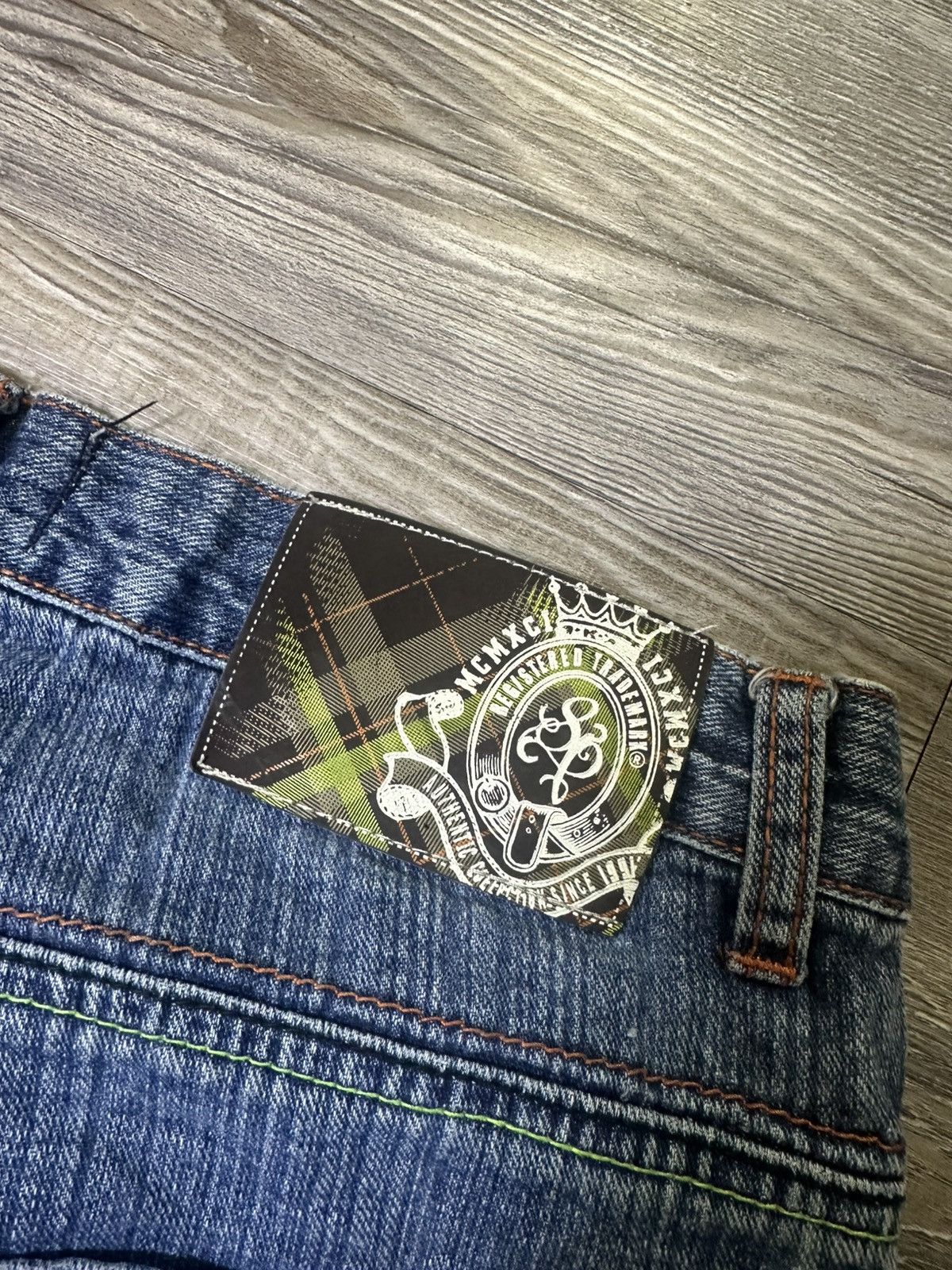 Southpole Y2K baggy Southpole jorts with multi- colored stitching Size US 38 / EU 54 - 5 Thumbnail