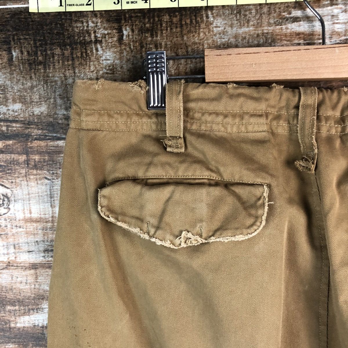 Japanese Brand Arme Brown Cargo Multipocket Pants #A1921 Size US 31 - 16 Thumbnail
