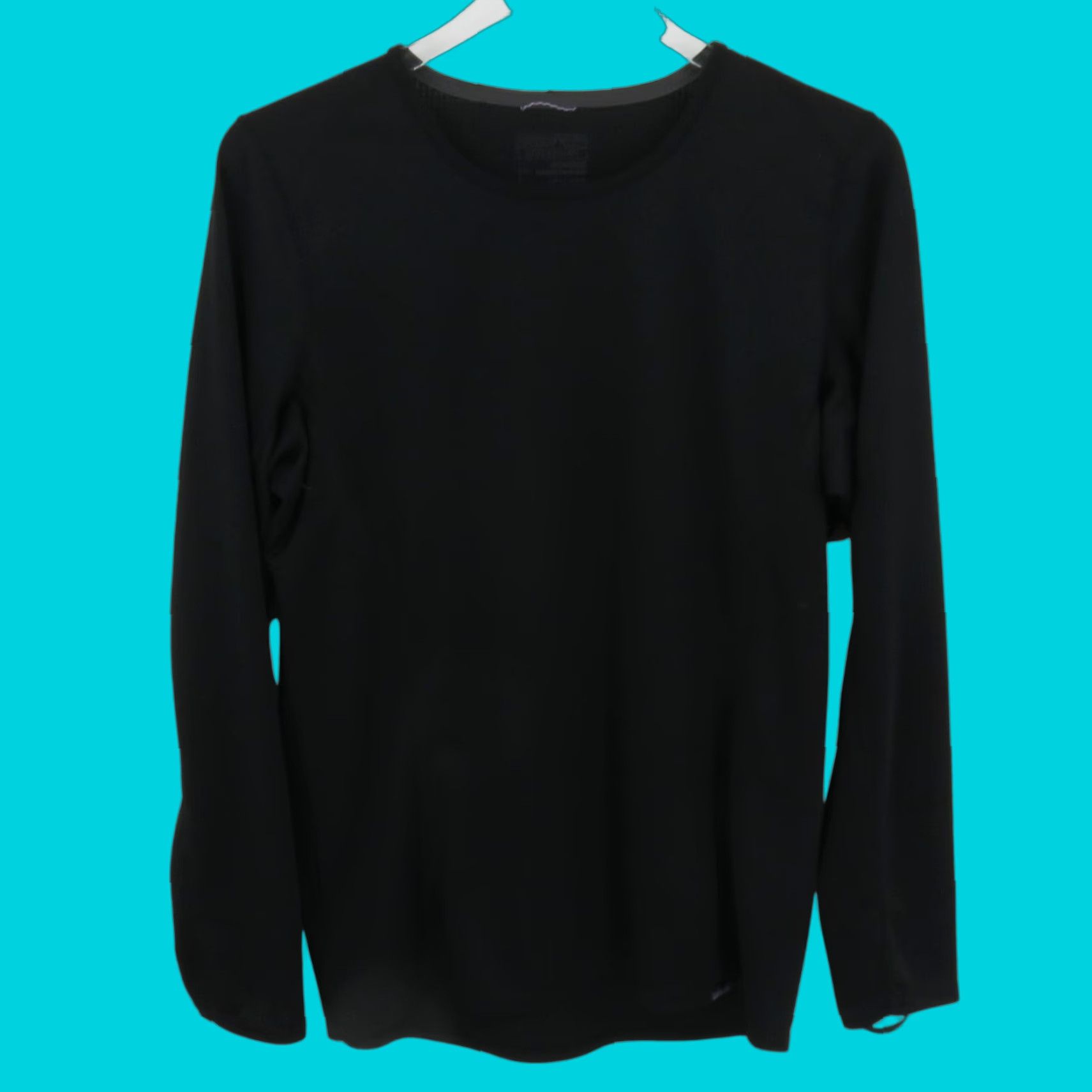 Patagonia Patagonia Shirt Women Large Capilene Baselayer Midweight Solid Black Long Sleeve Crew Neck Capilene Baselayer Shirt Size L / US 10 / IT 46 - 1 Thumbnail