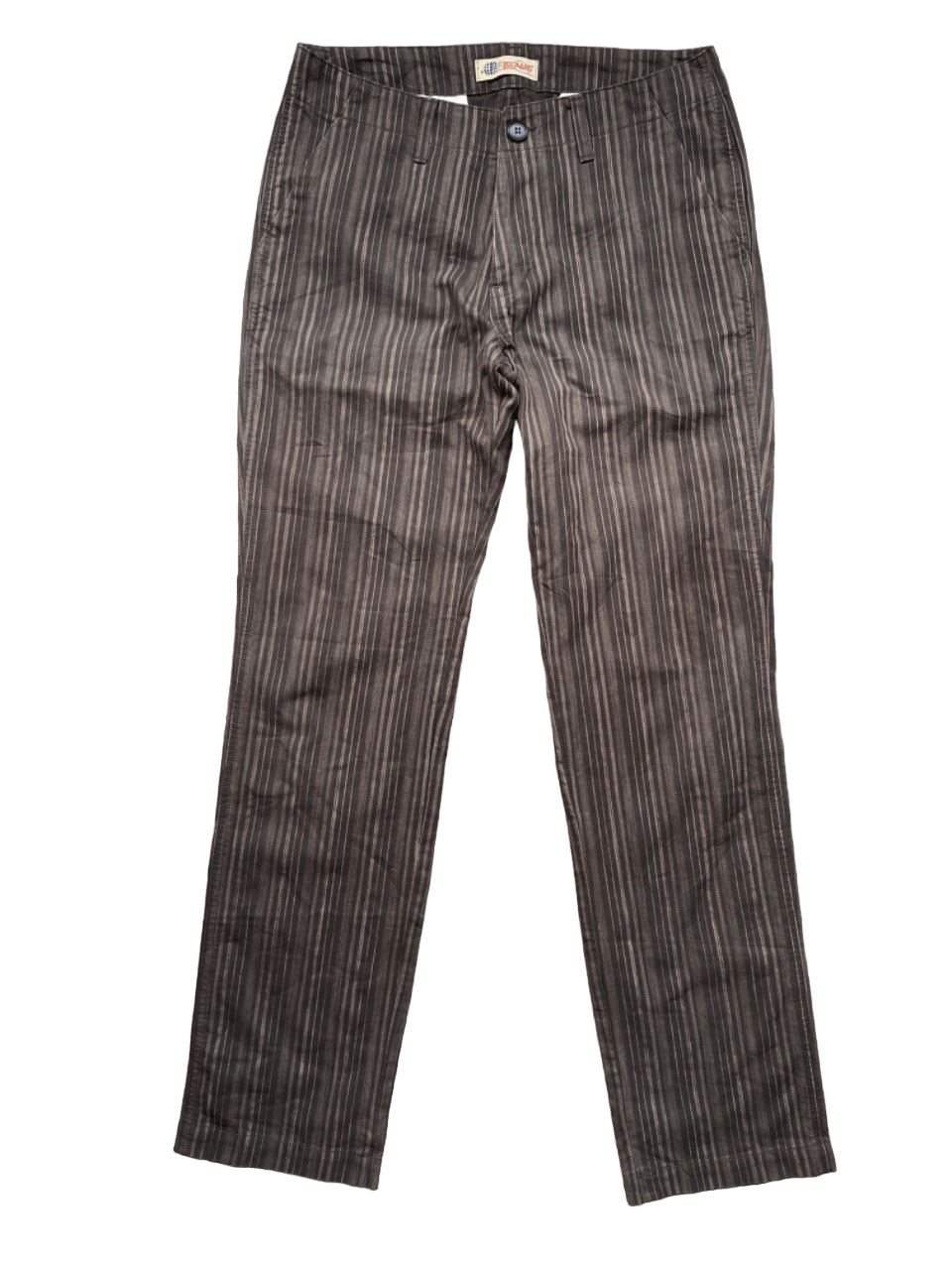 image of Japanese Beams Plus Striped Pants in Brown Striped, Men's (Size 33)