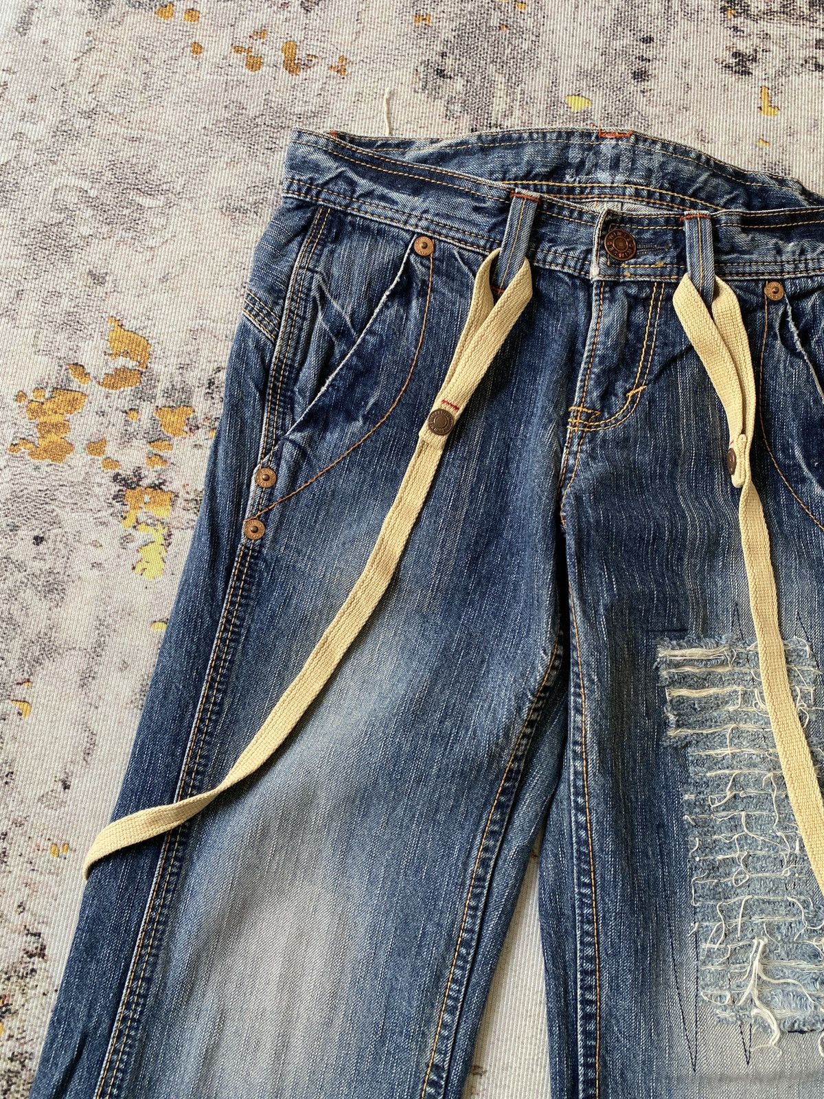 Japanese Brand Edwin 503 Japan Distressed Flare Denim Size US 30 / EU 46 - 7 Thumbnail