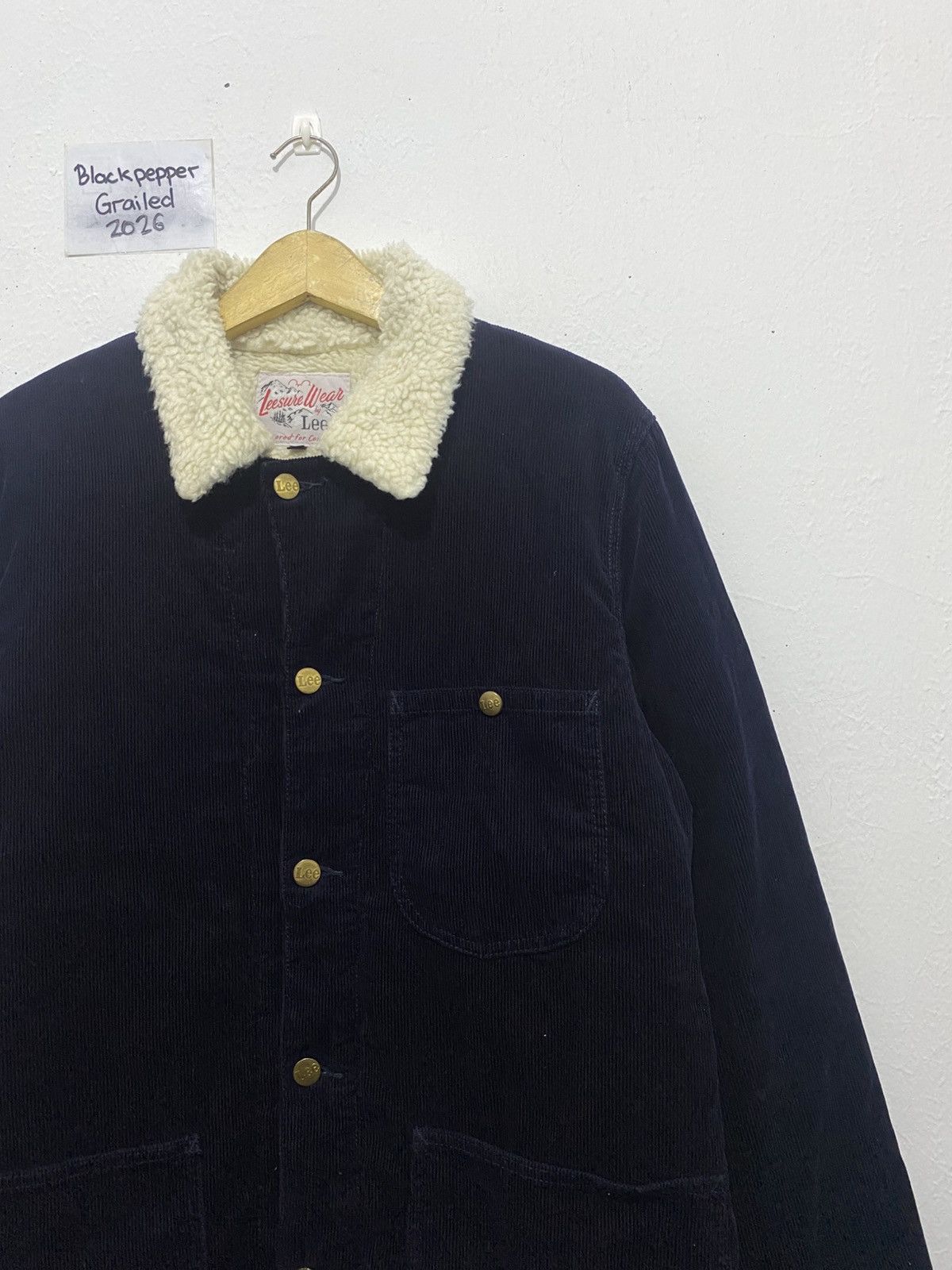 Lee Lee Leesure Wear Sherpa Corduroy Jacket Size US L / EU 52-54 / 3 - 2 Thumbnail