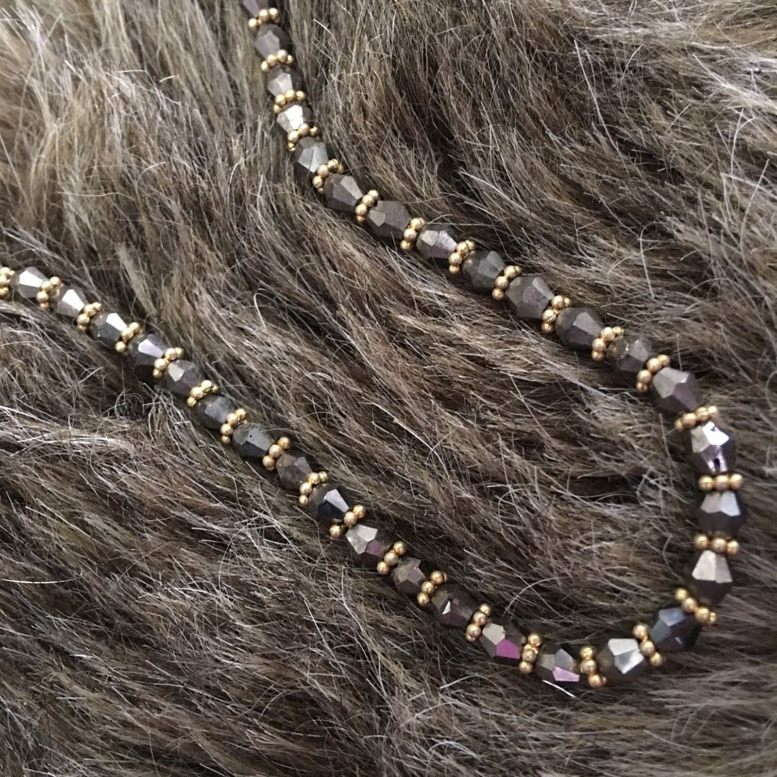 Vintage Vintage 70s sparkle bicone bead choker necklace Size ONE SIZE - 6 Thumbnail
