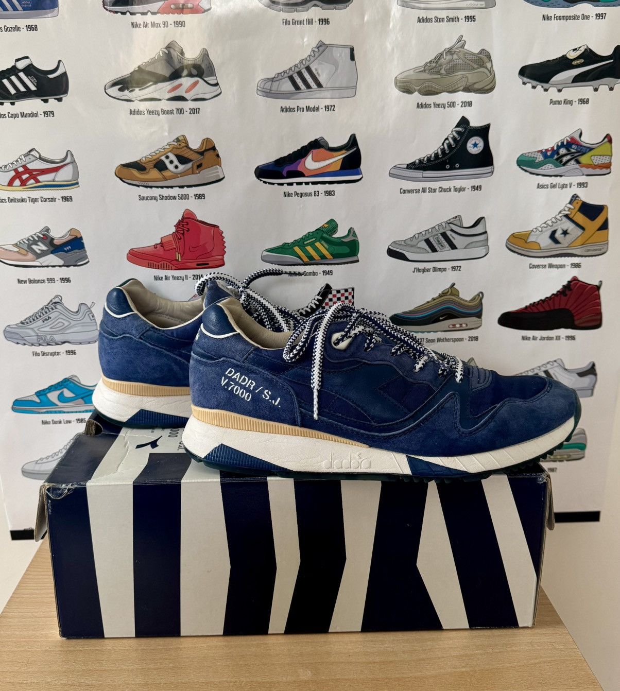 Diadora Diadora V7000 Slam Jam Size US 9 / EU 42 - 1 Thumbnail