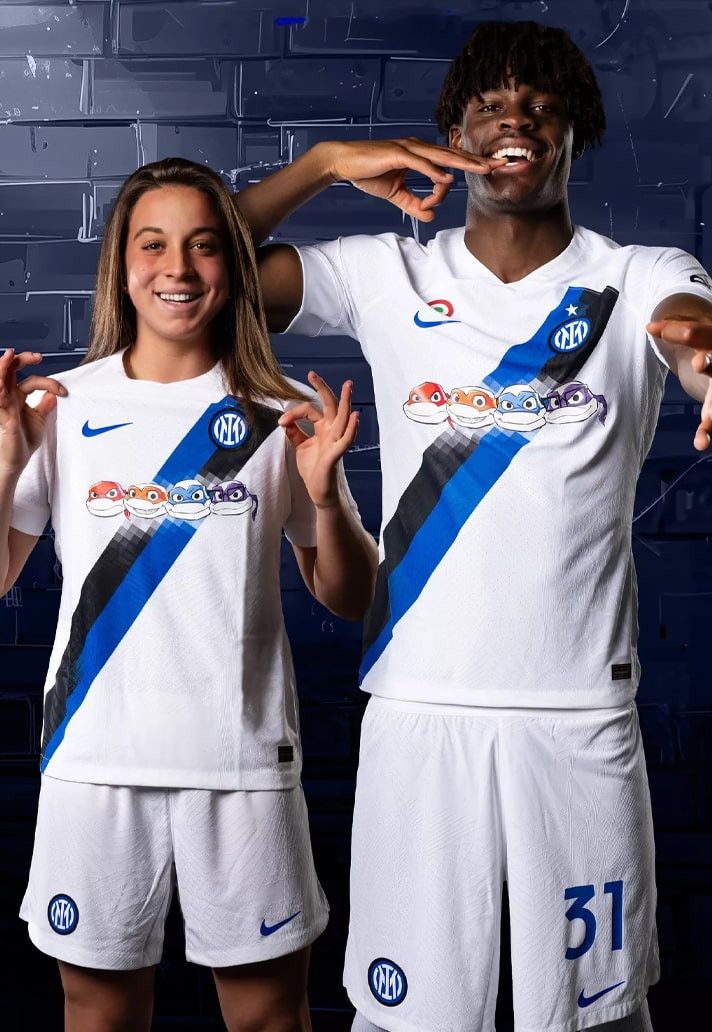 Nike Inter Milan Away 2023-24 Special TMNT Soccer Jersey Size US M / EU 48-50 / 2 - 8 Thumbnail