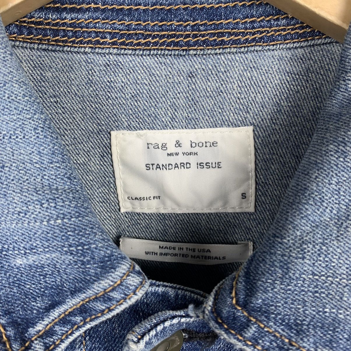 Designer × Rag & Bone Rag & Bone Standard Issue Classic Fit Denim Jacket Made USA Size US S / EU 44-46 / 1 - 6 Thumbnail