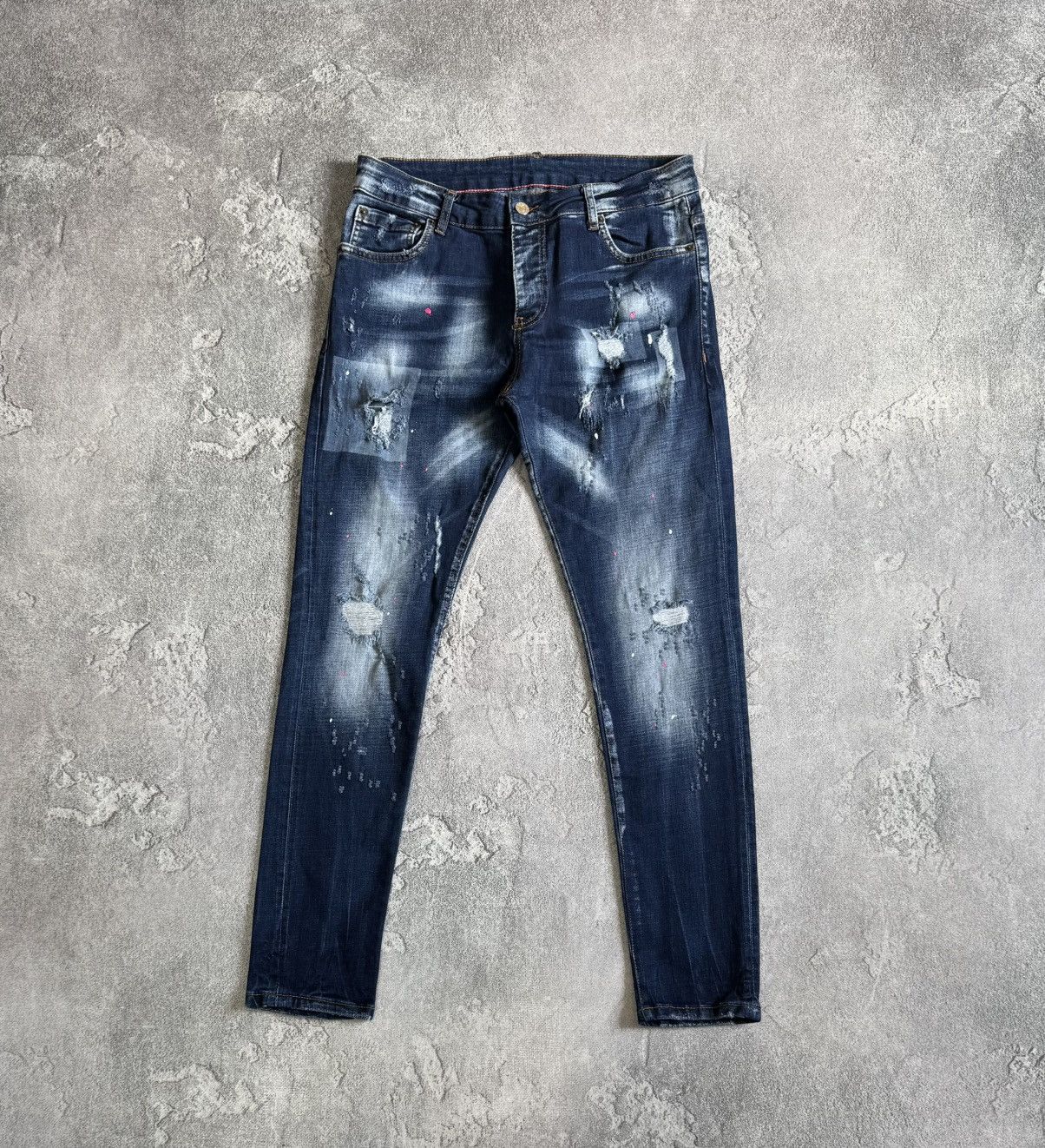 Dsquared2 Dsquared2 31/32 Destressed denim pants jeans trousers y2k Size US 31 - 4 Thumbnail