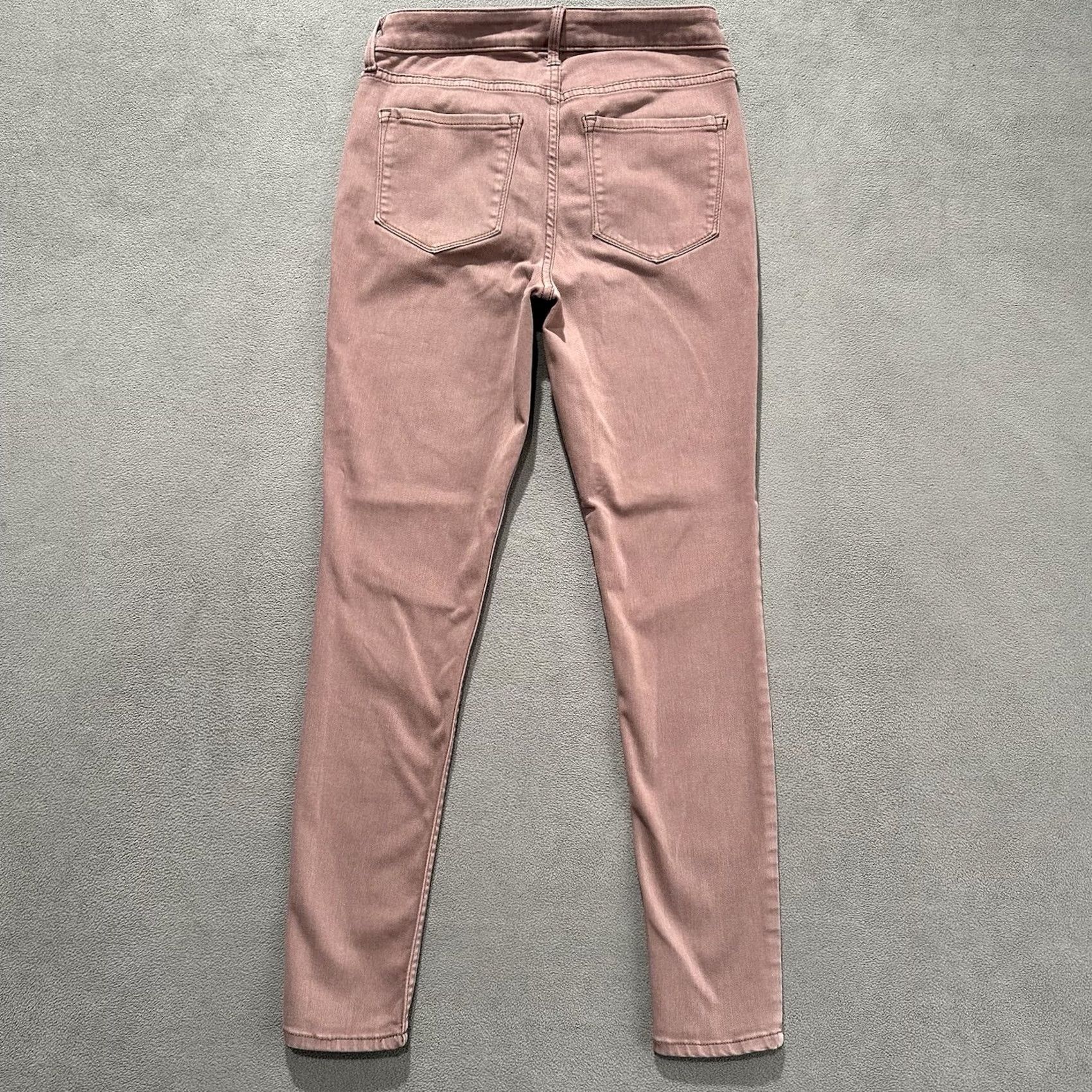 Old Navy Old Navy Rockstar Super Skinny Jeans Womens Size 4 Pink High Rise Denim Size 30" / US 8 / IT 44 - 2 Thumbnail