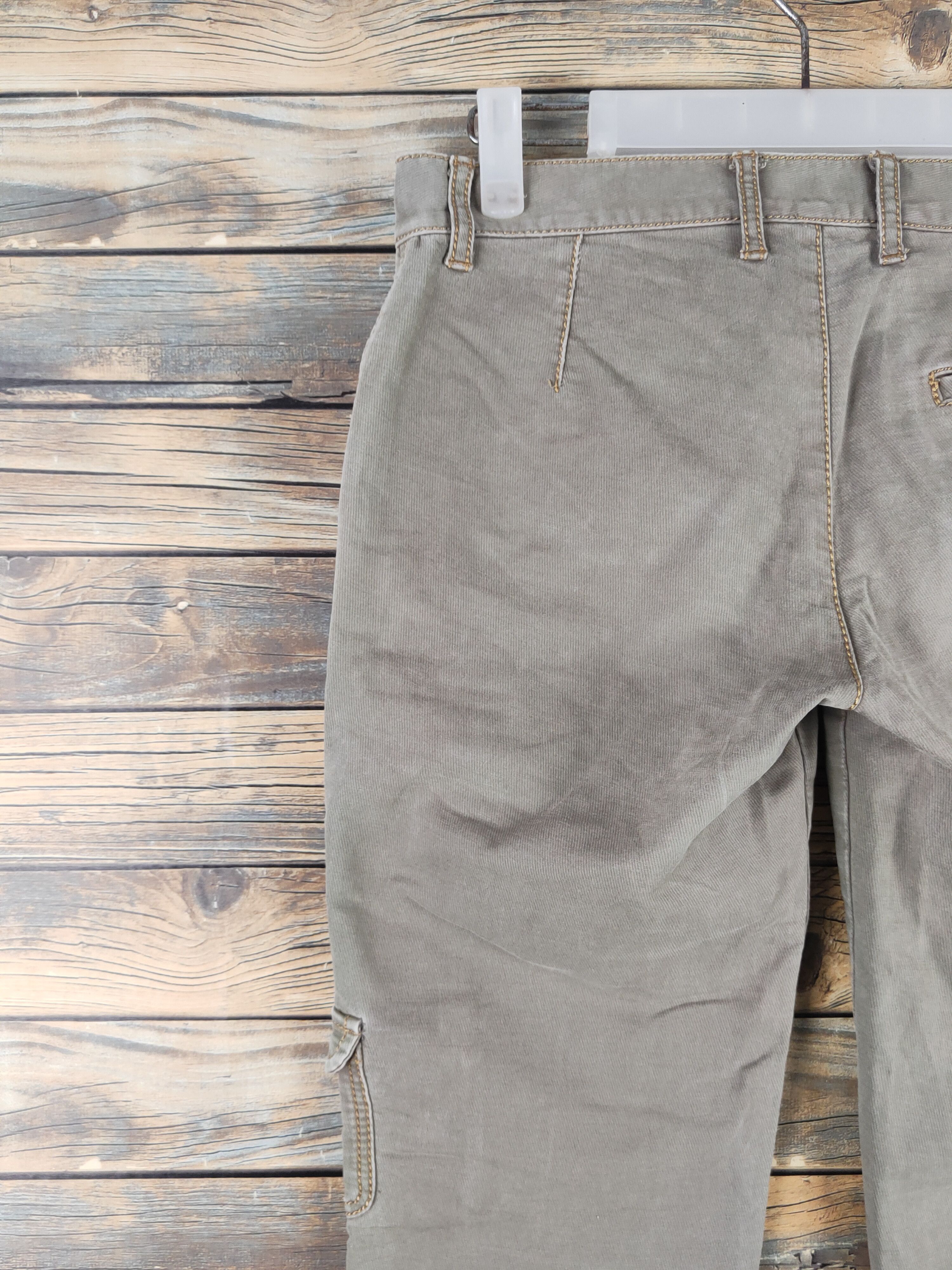 Japanese Brand DL Appena Due Green Faded Multipocket Cargo Pants #2420 Size 27" / US 4 / IT 40 - 8 Thumbnail