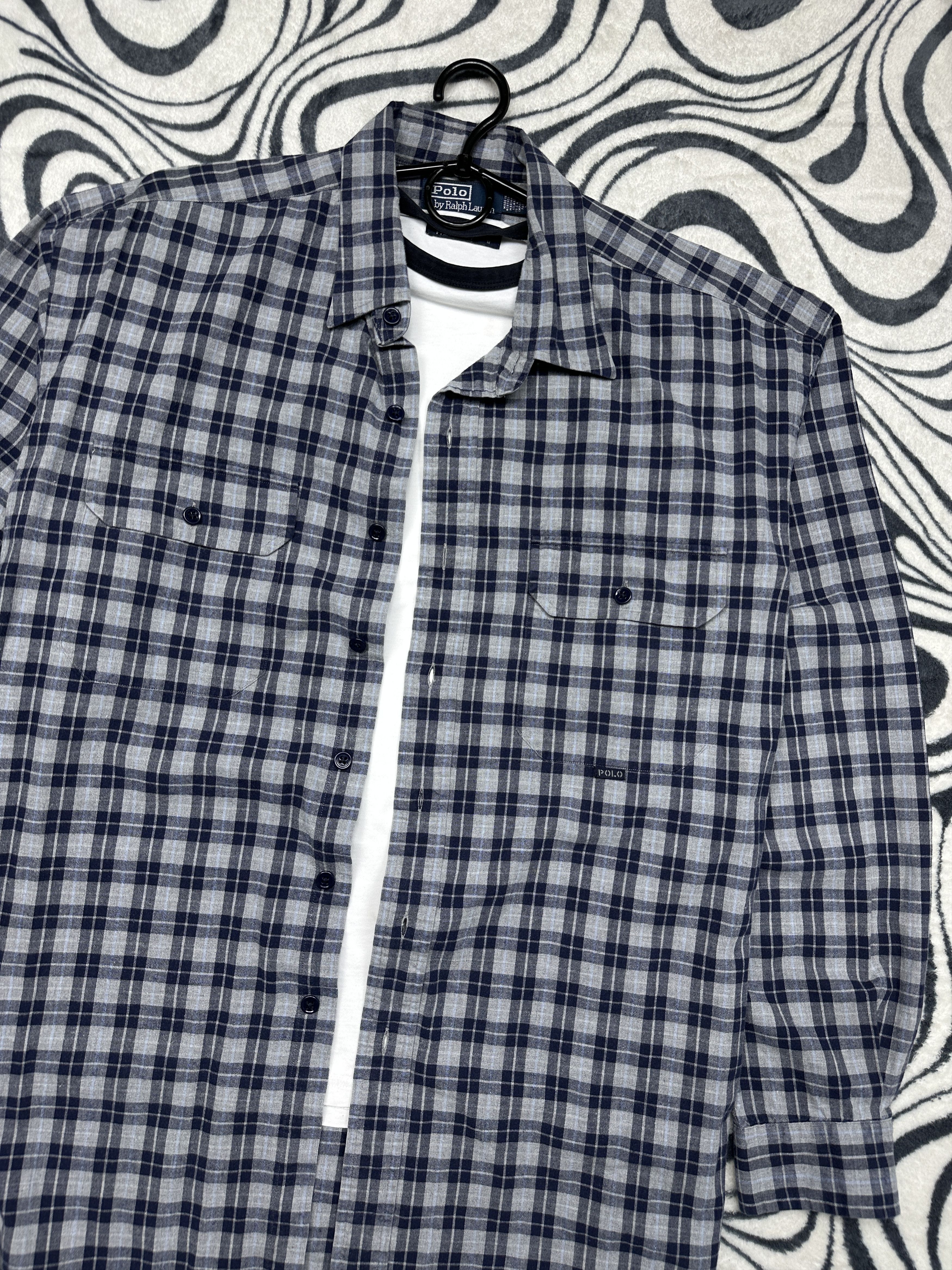 Polo Ralph Lauren Polo Ralph Lauren Vintage Mens Flannel Plaid Shirt Size US XL / EU 56 / 4 - 2 Thumbnail