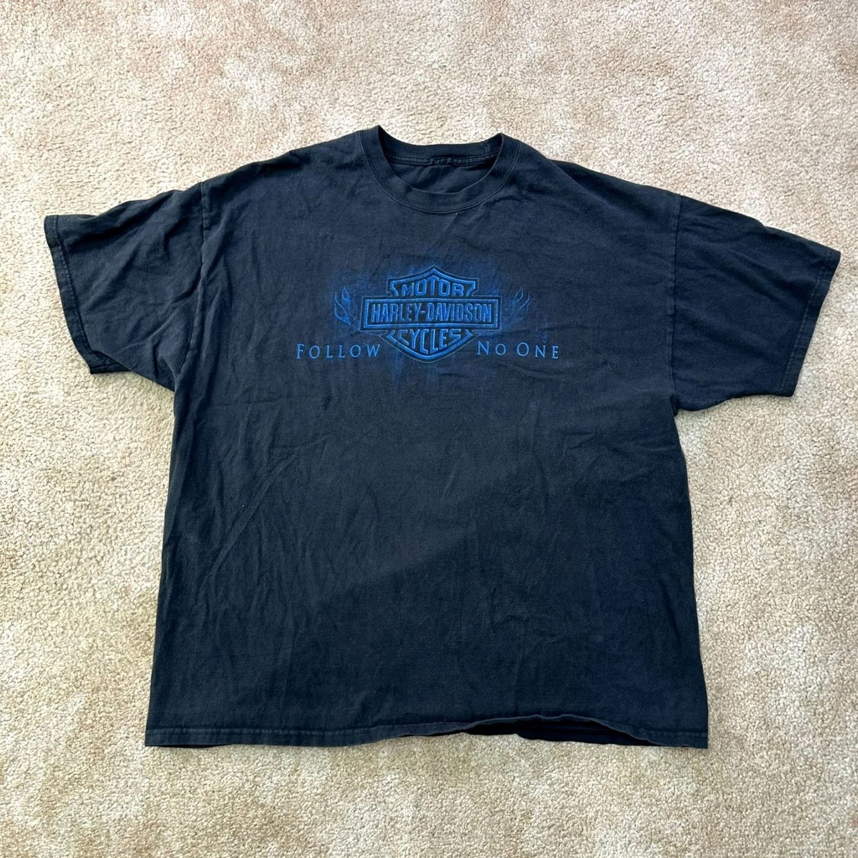 Harley Davidson Harley-Davidson Short sleeve Shirt Men 2XL Black Cotton T-Shirt Harley Wisconsin 2010s Bike Graphic Print Size US XXL / EU 58 / 5 - 2 Thumbnail
