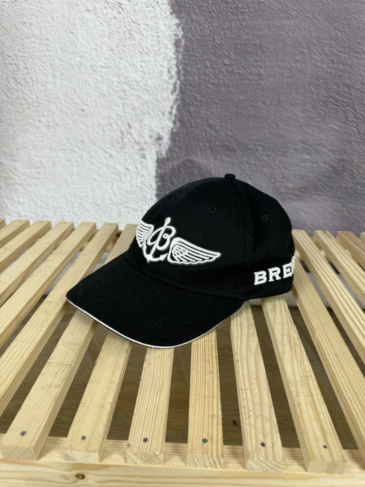 Breitling × Vintage Breitling Hat Cap Vintage Adjustable Strap navy Size ONE SIZE - 1 Thumbnail
