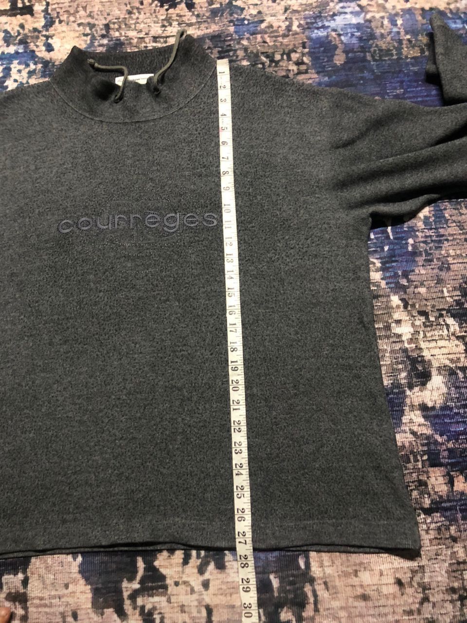 Courreges Courreges Homme Sweatshirt Center Spell Out With Logo Size US L / EU 52-54 / 3 - 14 Thumbnail