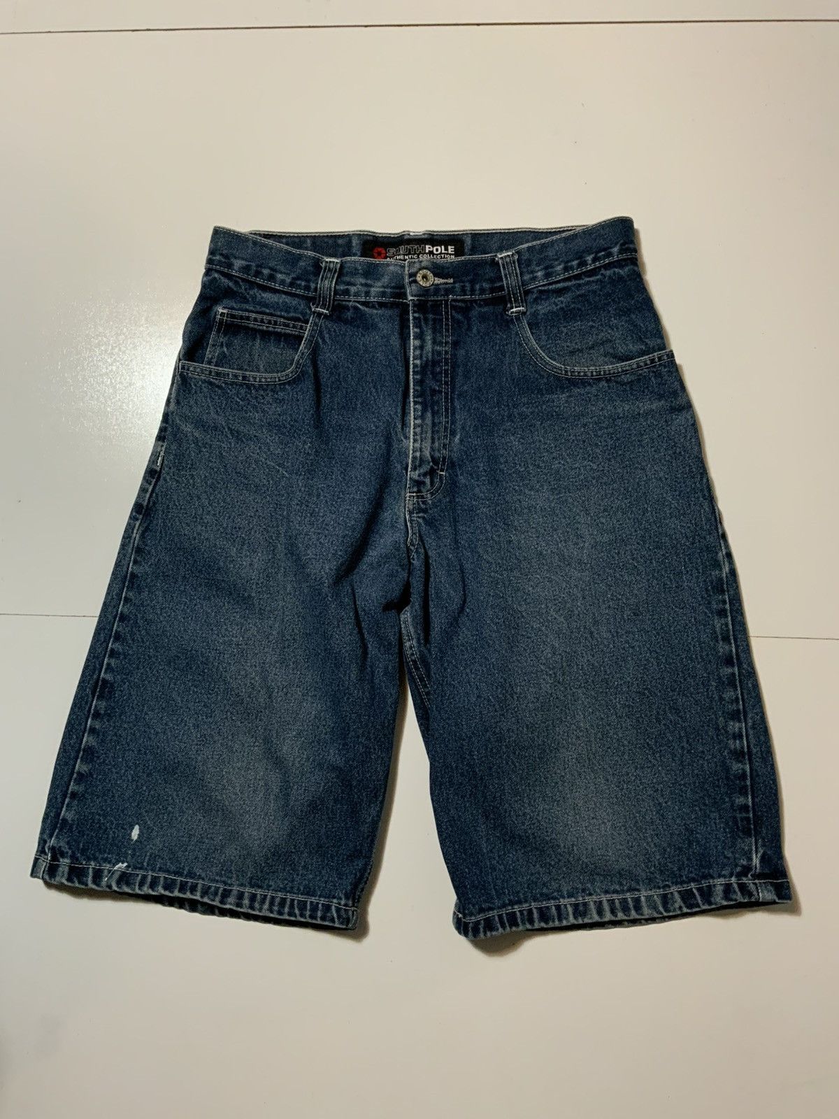 Southpole × Vintage VTG Y2K 2000s Southpole Baggy Hip Hop Denim Jean Shorts Size US 34 / EU 50 - 1 Thumbnail