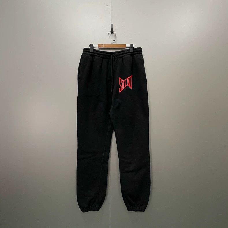 Saint Michael Saint Michael size s Black monogrammed logo sweatpants 250 Size US 28 / EU 44 - 1 Thumbnail
