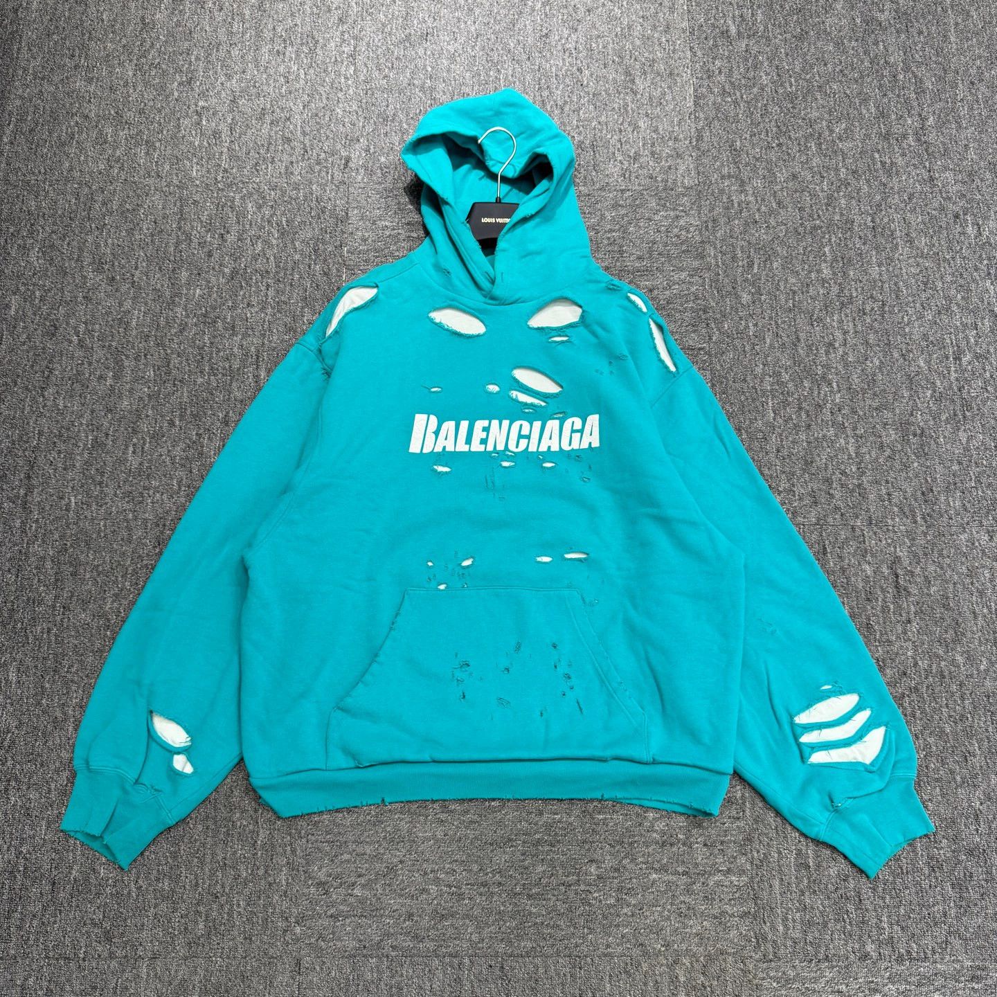 Balenciaga Balenciaga Destroyed Hoodie | Grailed