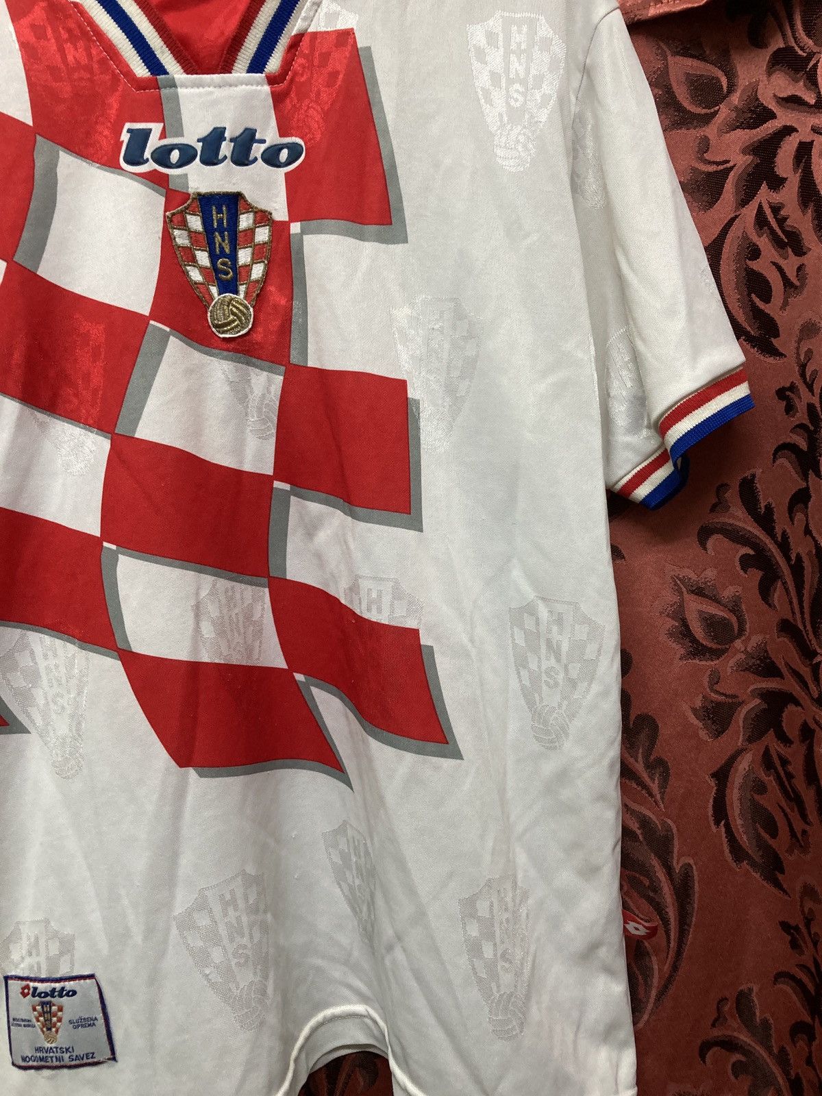 Lotto Sport Croatia lotto 98 world cup rare jersey Size US M / EU 48-50 / 2 - 8 Thumbnail