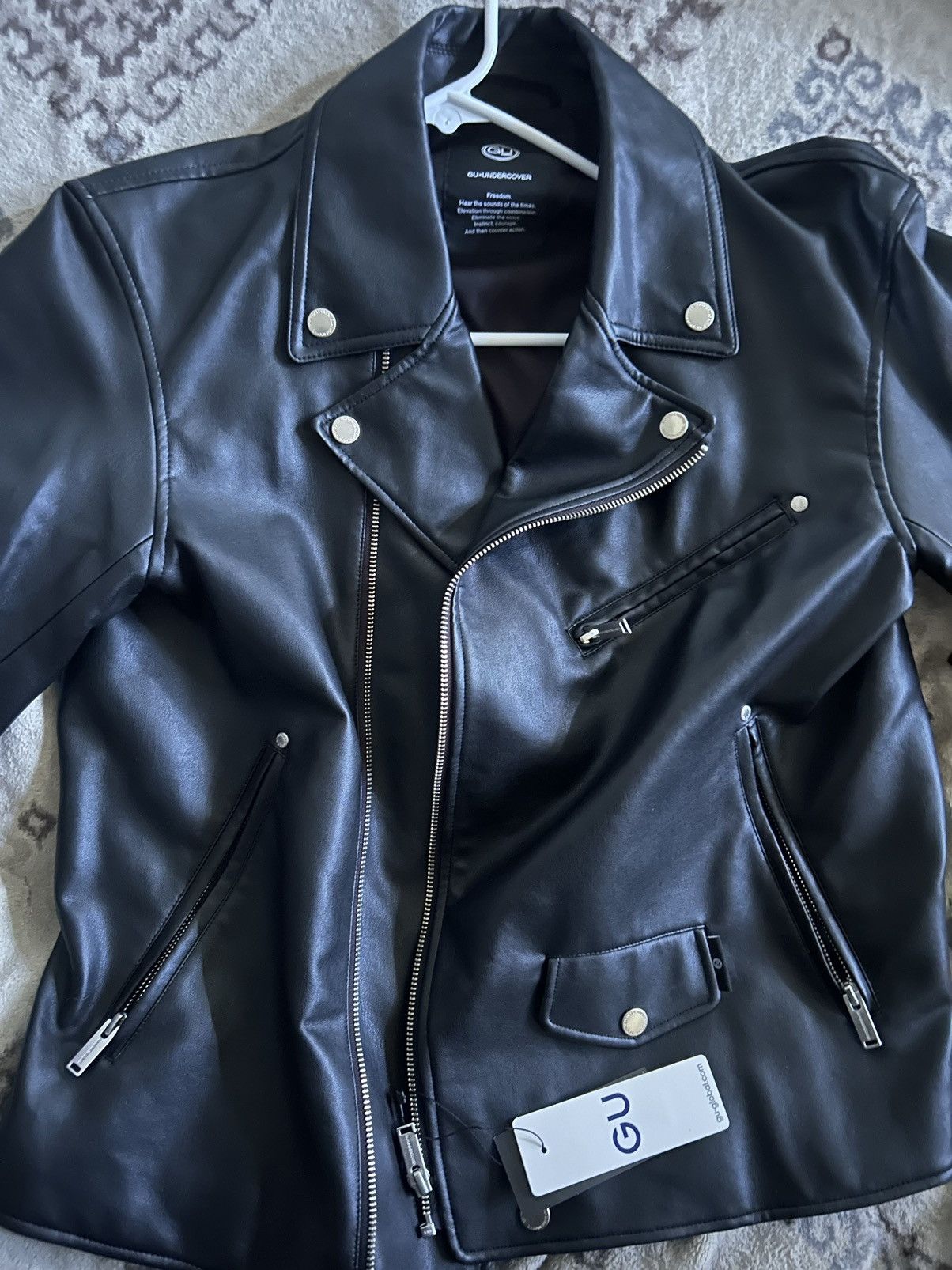 Undercover GU UNDERCOVER + X Faux leather jacket Jun Takahashi Size US S / EU 44-46 / 1 - 1 Thumbnail