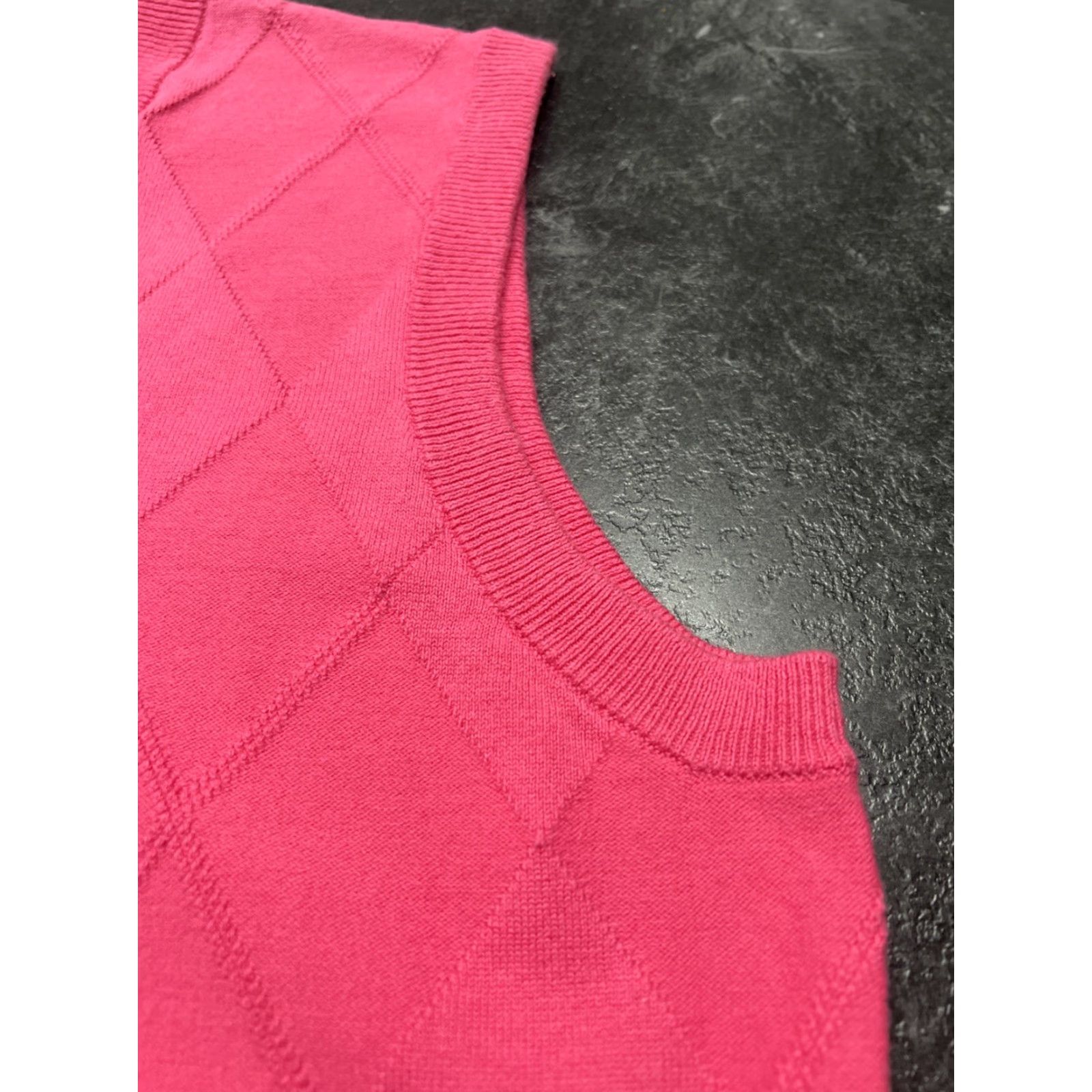 Hogan Ben Hogan Sweater Mens Vest M Pink Argyle Diamond V-Neck Golf Preppy Size US M / EU 48-50 / 2 - 4 Thumbnail