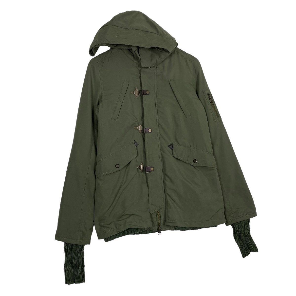 Japanese Brand SLY MILITARY ORIGINAL WEAR PARKA HOODIE JACKET Size US M / EU 48-50 / 2 - 3 Thumbnail