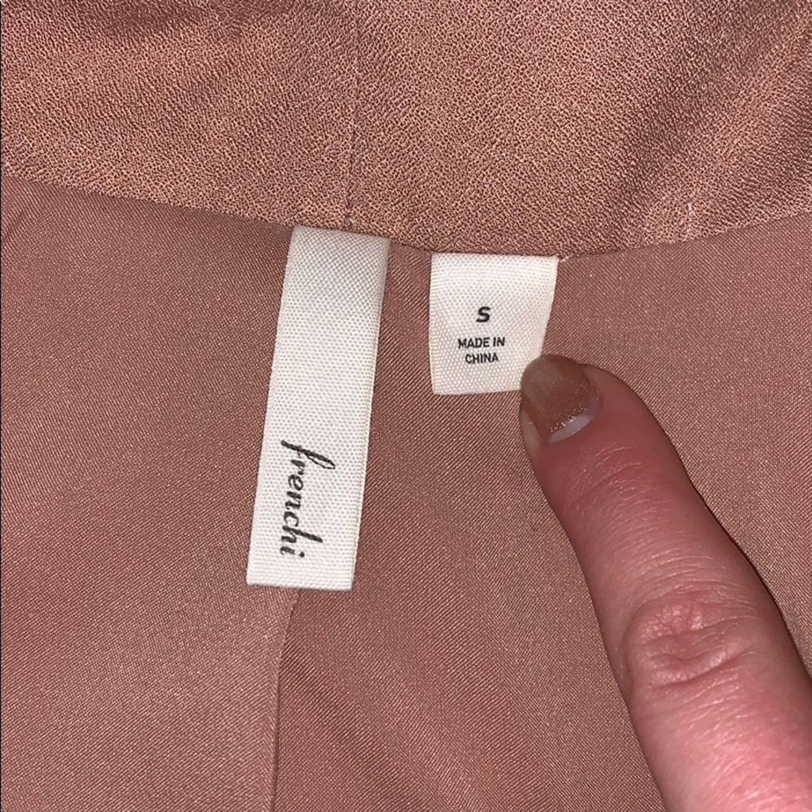 Other Frenchi Neutral Earth Tone Tan Relaxed Front Blazer | Sz S Size S / US 4 / IT 40 - 3 Thumbnail