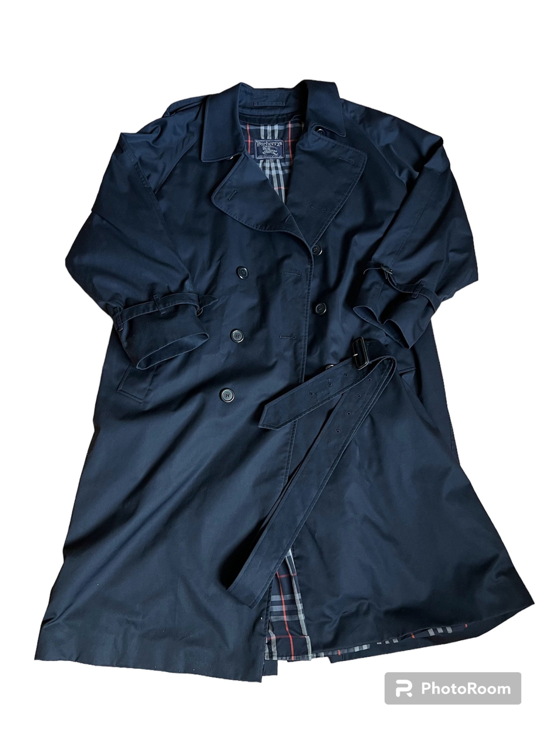 image of Burberry Coat in Navy, Men's (Size XL)