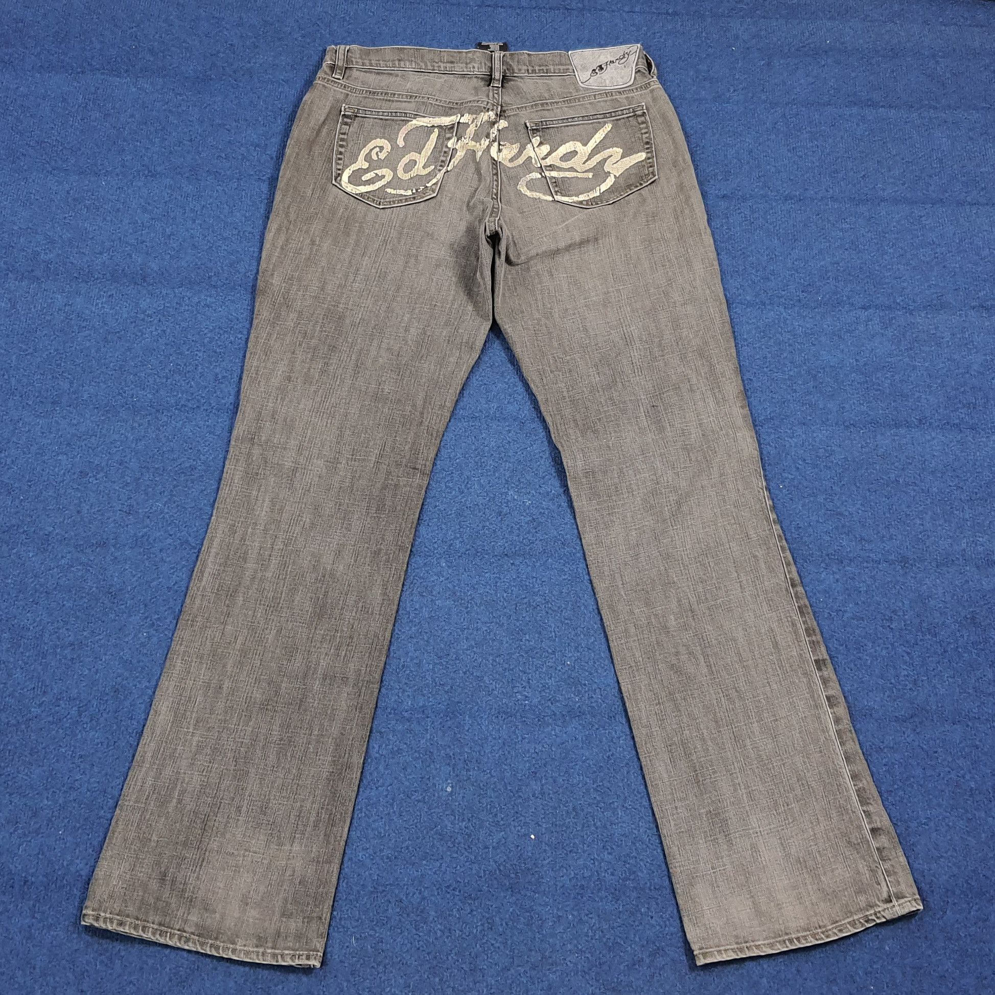 Vintage Ed Hardy Super Low Rise Cut Jeans C280N22