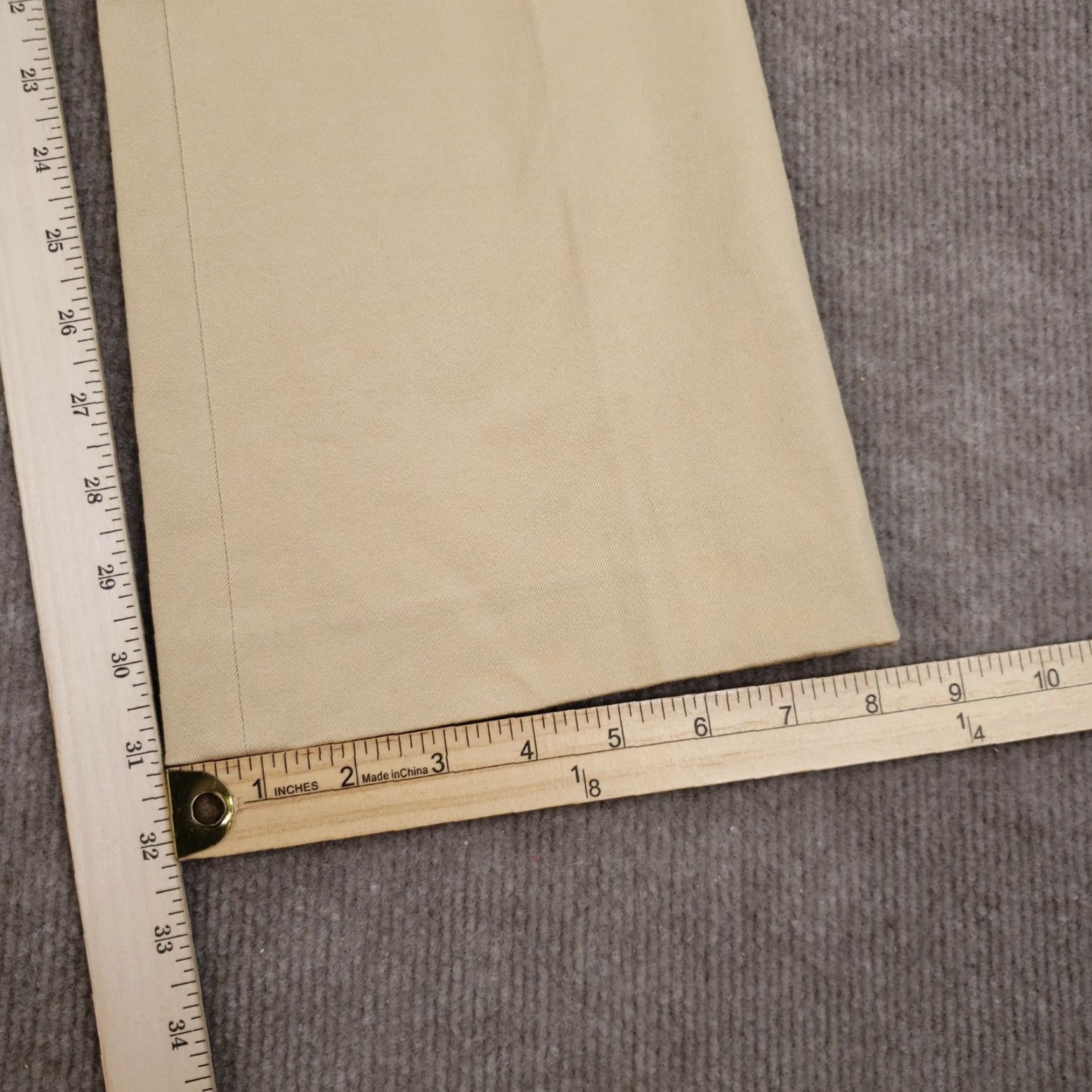 Ralph Lauren Lauren Ralph Lauren Womens Pants Extra Large XL Beige Bootcut Zip Pockets Stretch Size 27" / US 4 / IT 40 - 3 Thumbnail