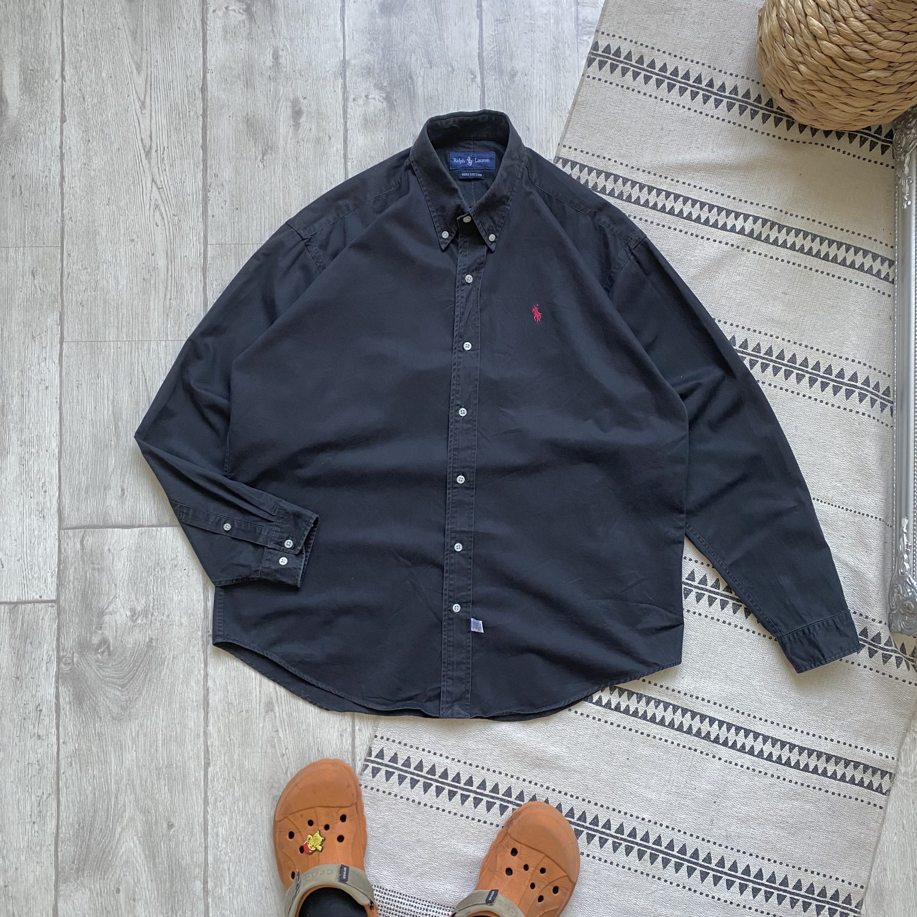 Polo Ralph Lauren 👔 Vintage 80-90s Polo Ralph Lauren Heavy Shirt Oldmoney Size US L / EU 52-54 / 3 - 8 Thumbnail