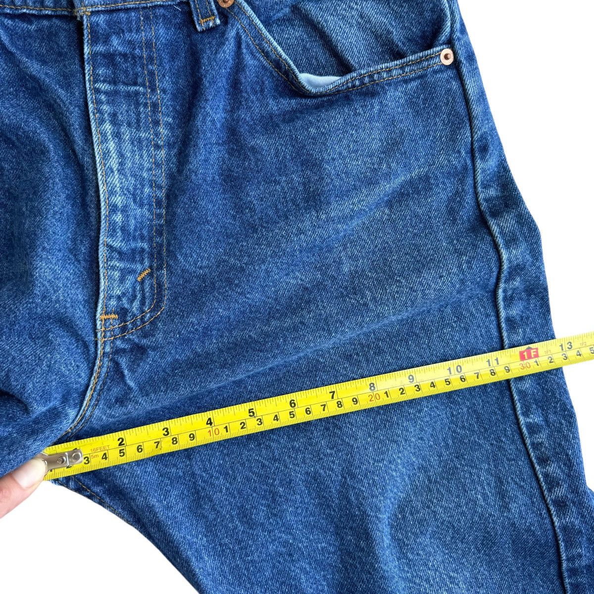Levi's Vintage Clothing × Vintage 1994 Levis 505 Orange Tab Vintage Straight Leg 90s Jeans Size US 33 - 9 Thumbnail
