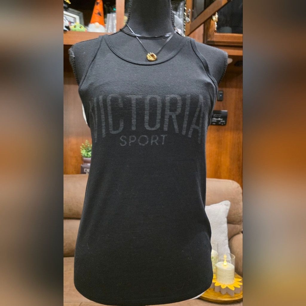 Victoria's Secret Victoria's Sport Black Muscle Tee With Logo Size S / US 4 / IT 40 - 1 Thumbnail