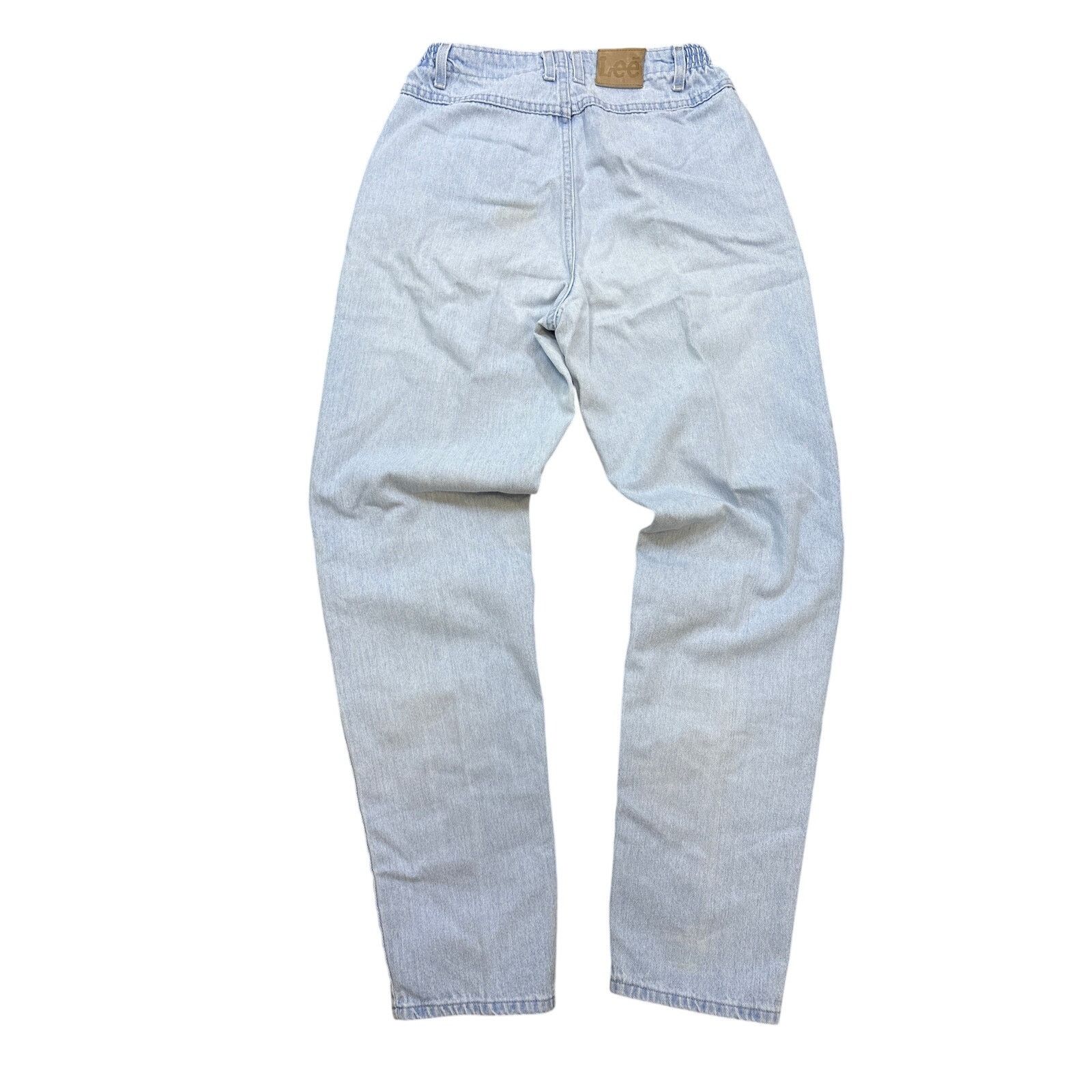 Lee Vintage Y2K elastic waist Lee Jeans sz 12 Long light blue Size 34" / US 12 / IT 48 - 4 Thumbnail
