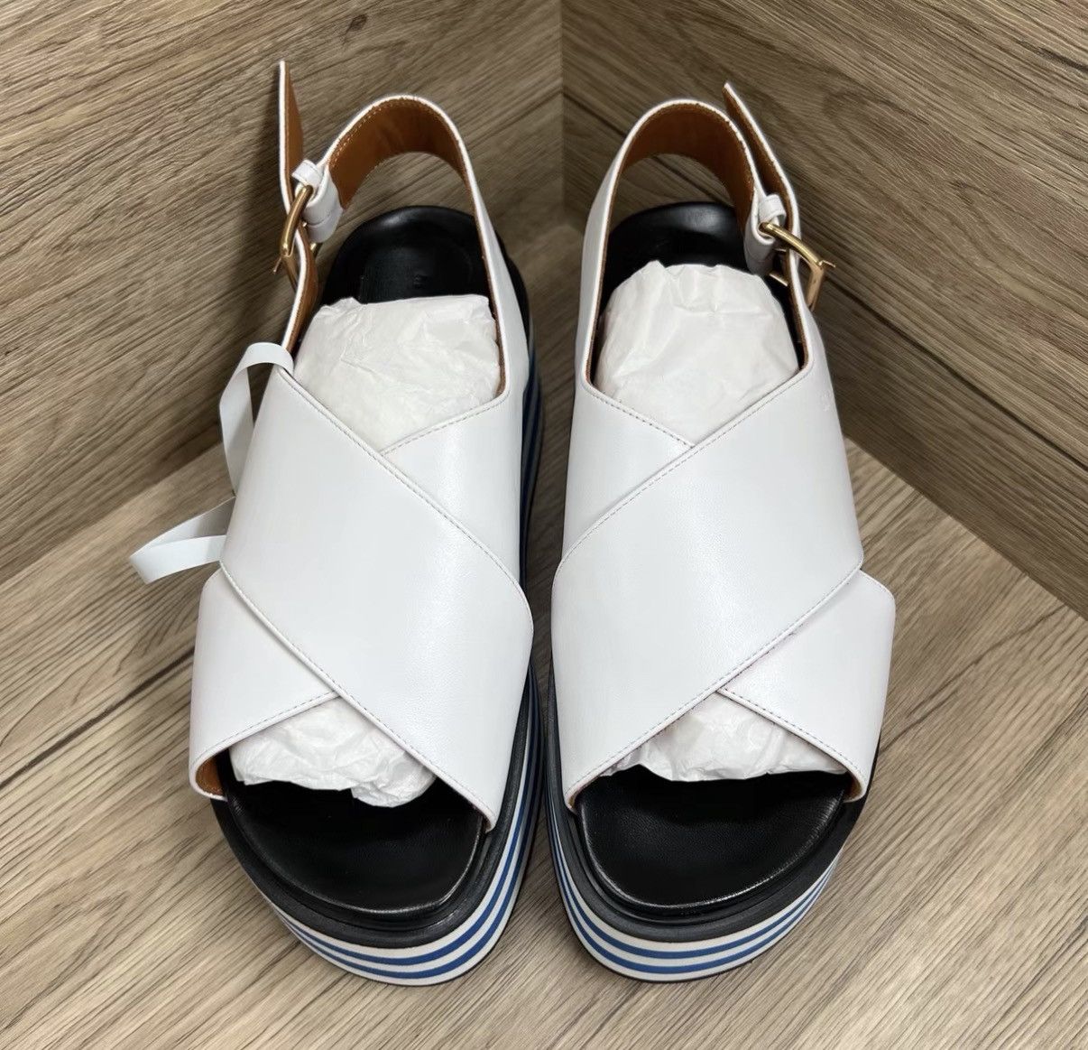 Marni Marni Black and White Platform Sandals J41 Size US 8 / IT 38 - 3 Thumbnail