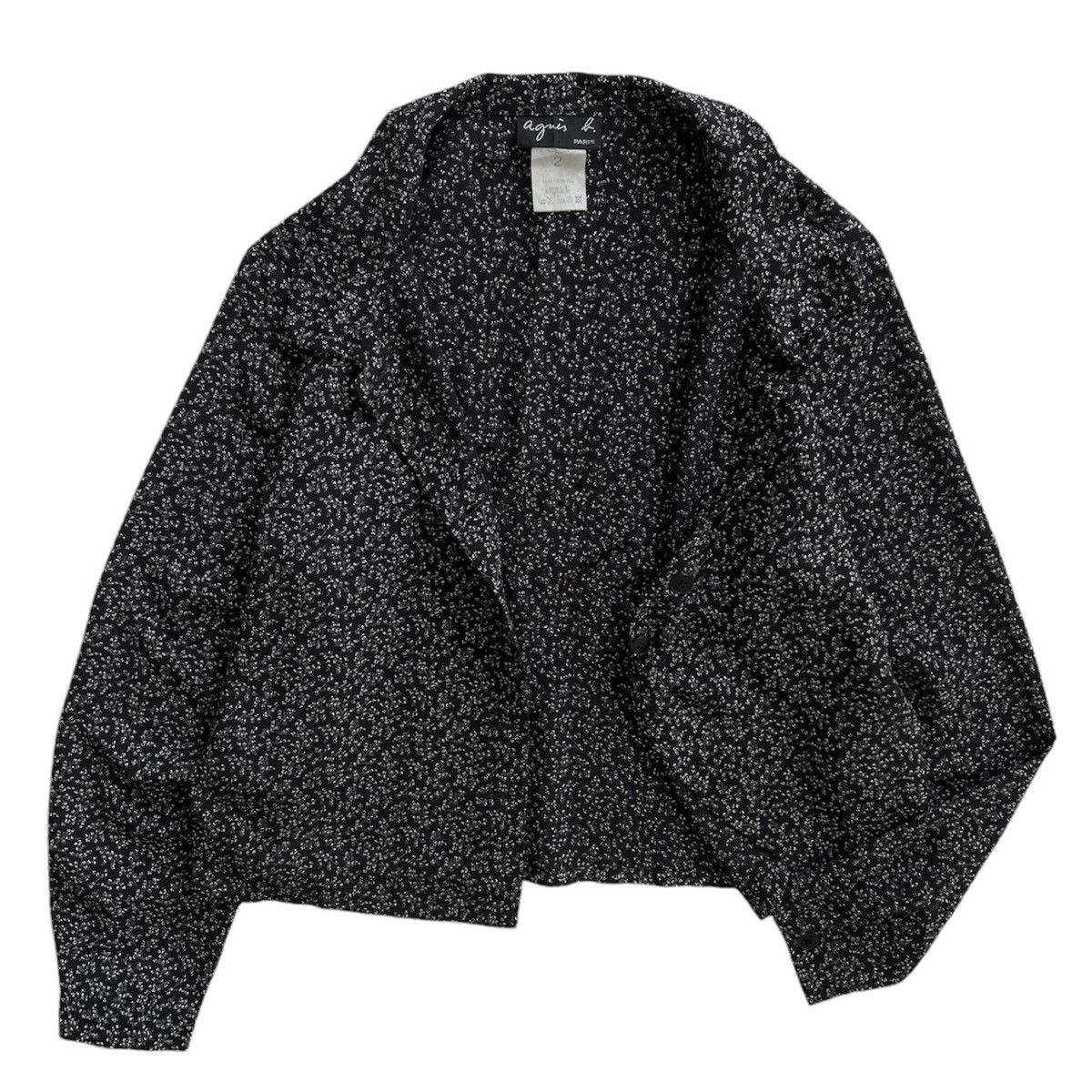 agnes b. Agnès b. Floral Cropped Shirt Size M / US 6-8 / IT 42-44 - 1 Thumbnail