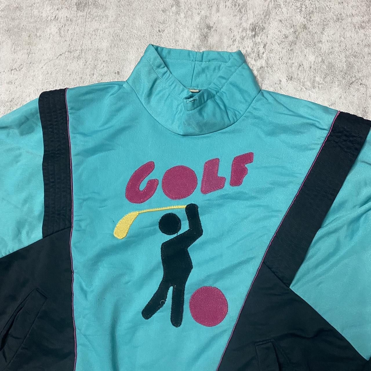 Other Golf windbreaker jacket in blue and yellow #retro Size US M / EU 48-50 / 2 - 2 Thumbnail