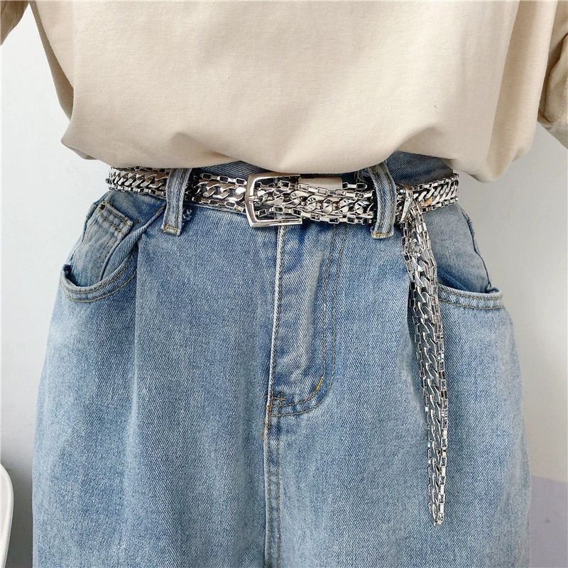 Designer New Design Vintage Belt Riveted Belts Menswear Accessories Size ONE SIZE - 2 Thumbnail