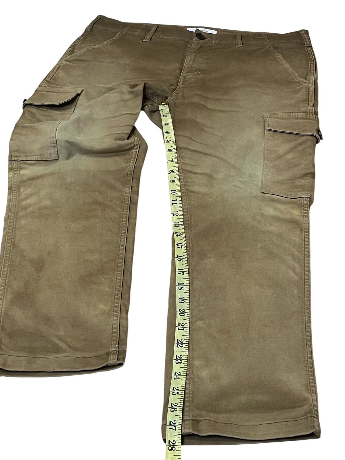 Johnbull Vintage JOHNBULL brown faded baker cargo pants Size US 35 - 18 Thumbnail