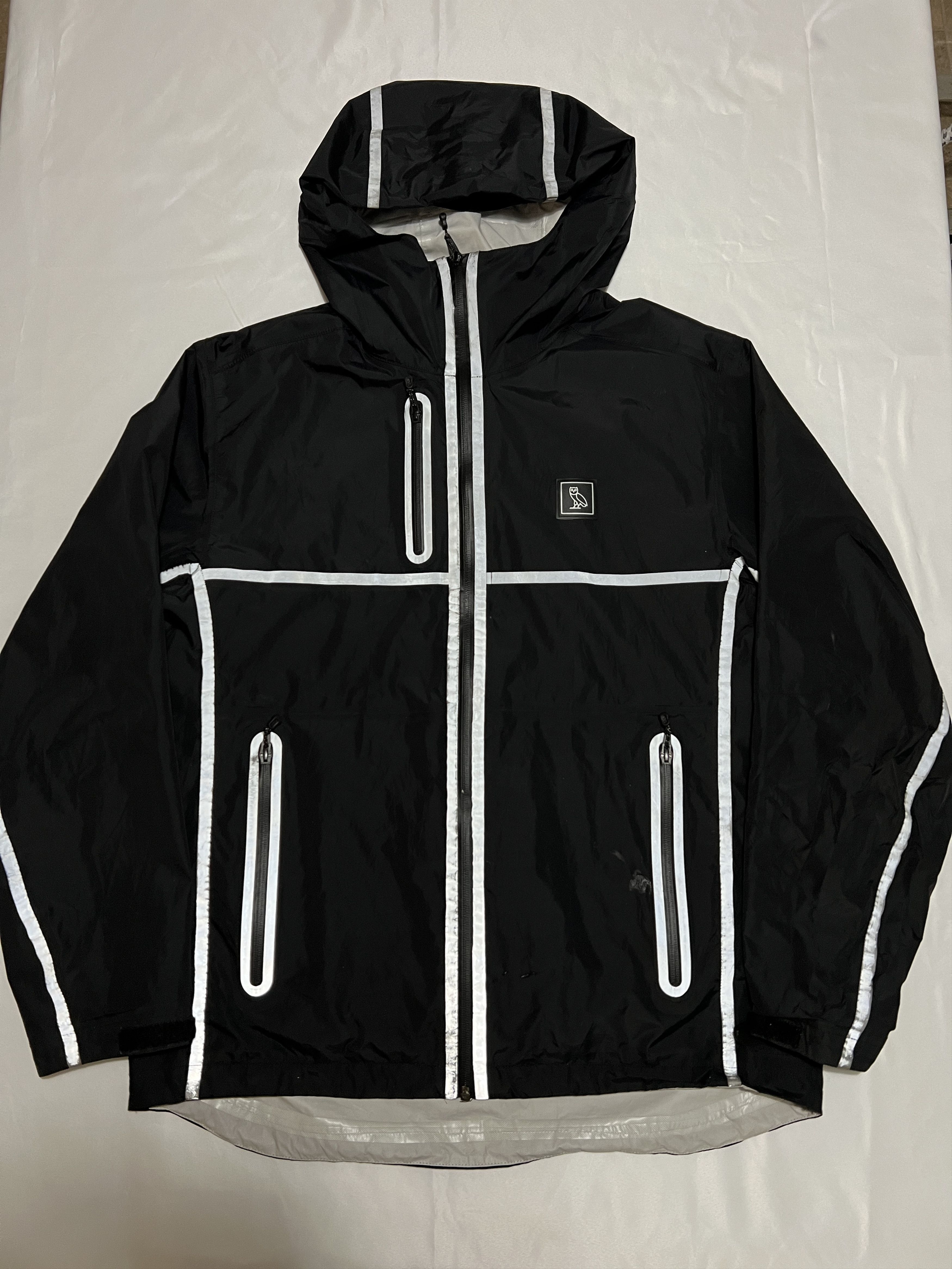 Drake OVO Reflective Taping Rain Shell Black Jacket Size US L / EU 52-54 / 3 - 2 Thumbnail