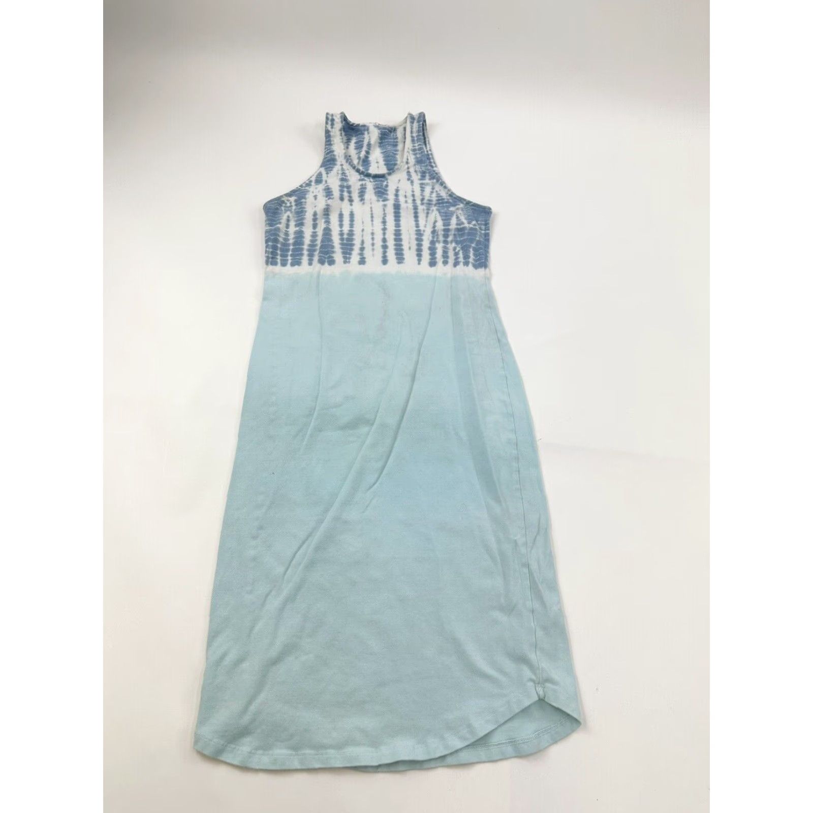 MONROW Monrow Maxi Dress Women’s M Blue Tie Dye Bodycon Dress Long Turquoise Pattern Tie Dye, Maxi for Women Size M / US 6-8 / IT 42-44 - 2 Thumbnail