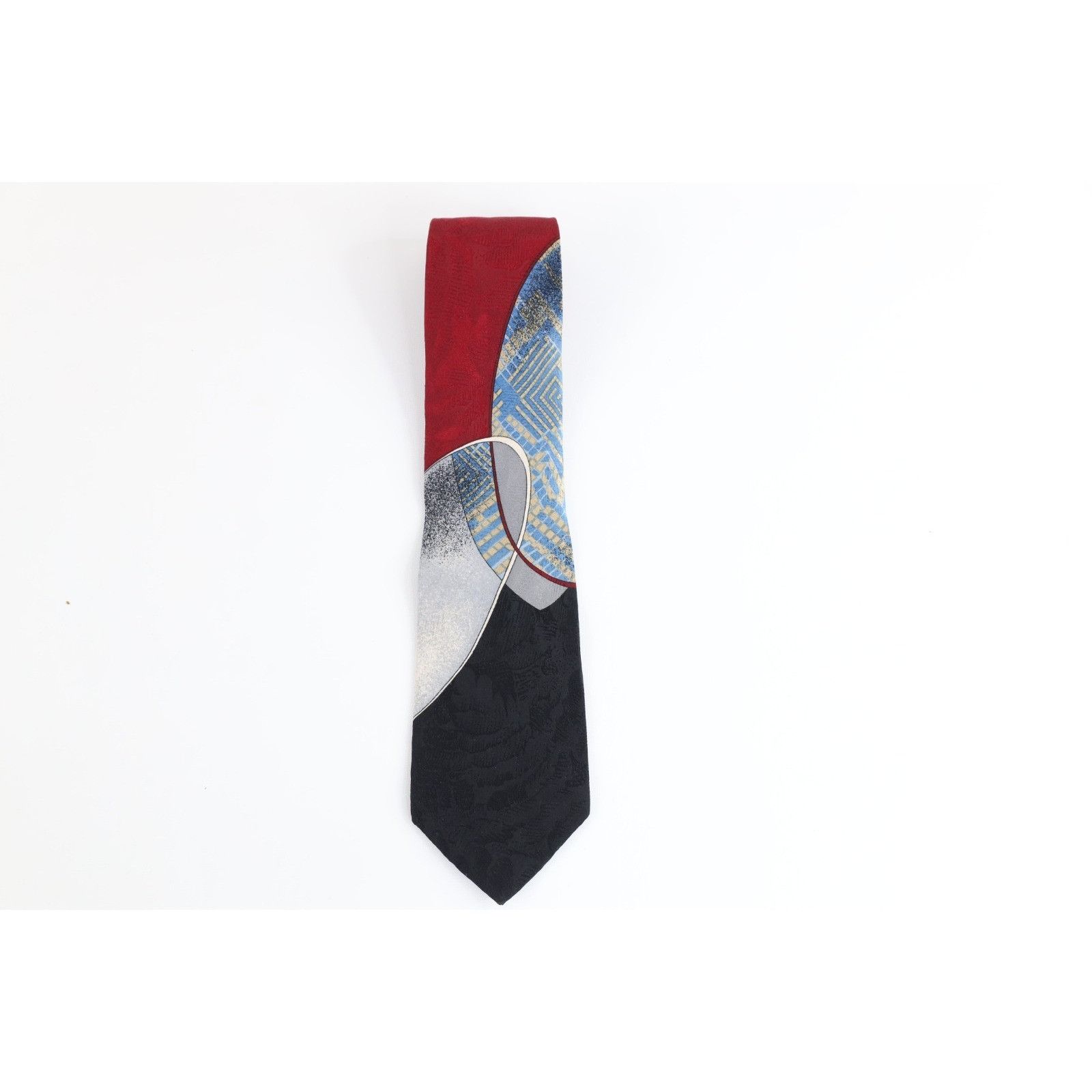 Vintage Vintage 90s Streetwear Geometric Abstract Art Neck Tie Size ONE SIZE - 1 Thumbnail
