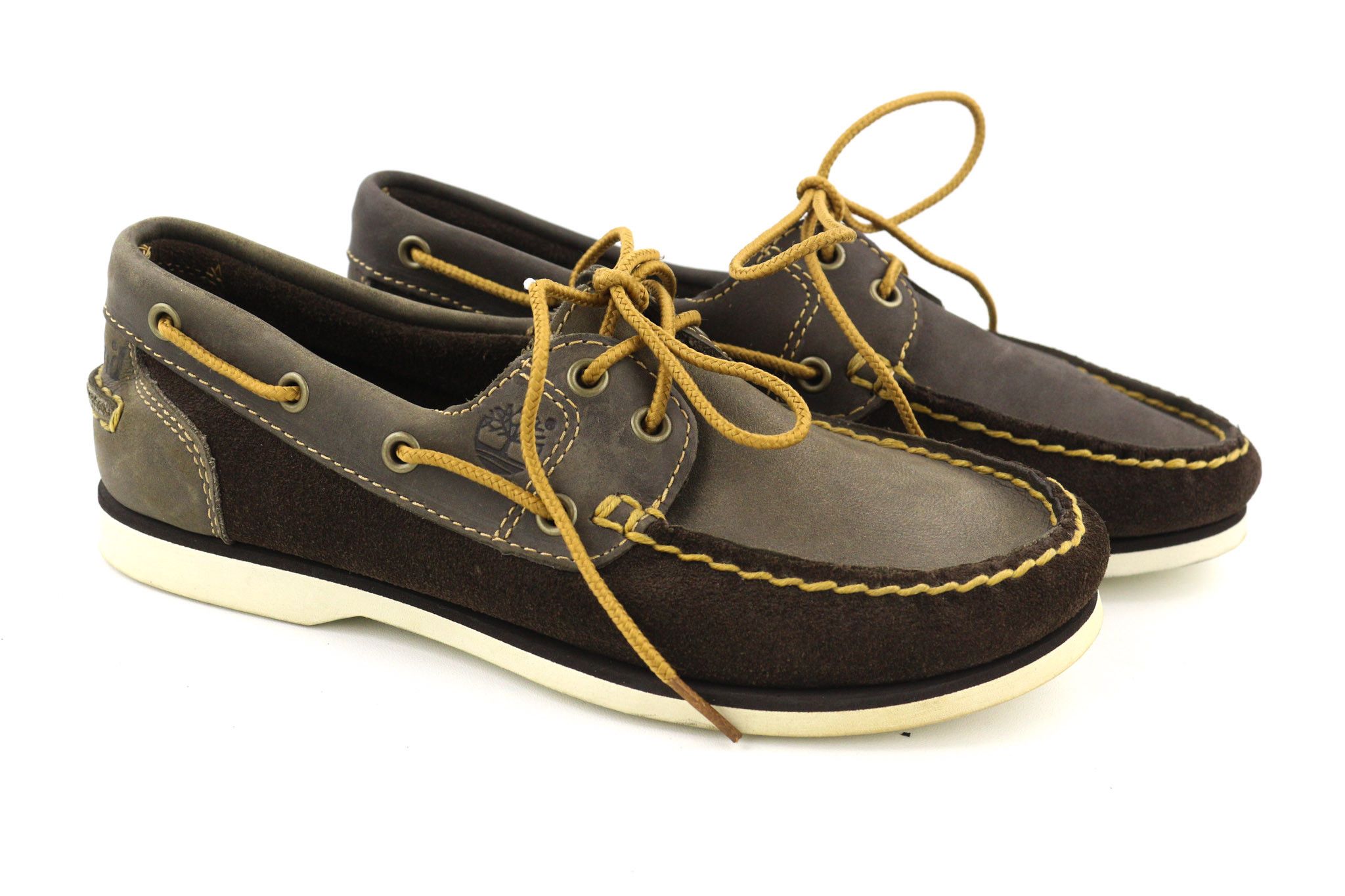 Timberland 26608 UK3.5 Dark Brown Leather Lace Up Shoes 81015 Size US 4 / IT 34 - 1 Thumbnail