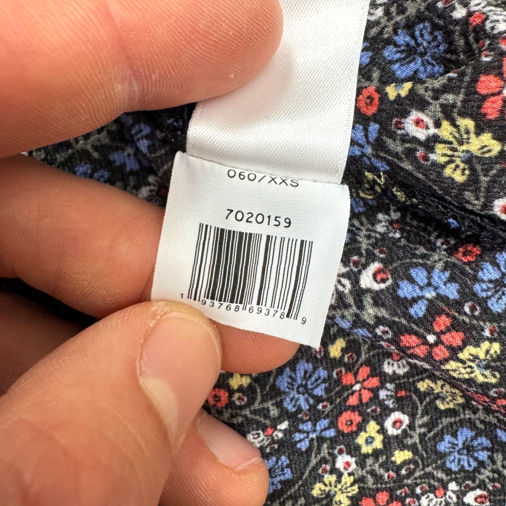 Vintage CeCe Blouse Womens XXS Black Multi Casual Boho V-Neck Long Sleeve Floral NWT Size XXS / US 00 / IT 34 - 7 Thumbnail