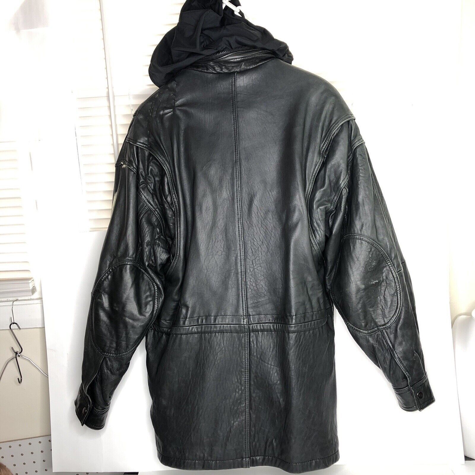Andrew Marc Andrew Marc Black Soft Leather Jacket Sz L Elbow Patches Size US L / EU 52-54 / 3 - 10 Thumbnail
