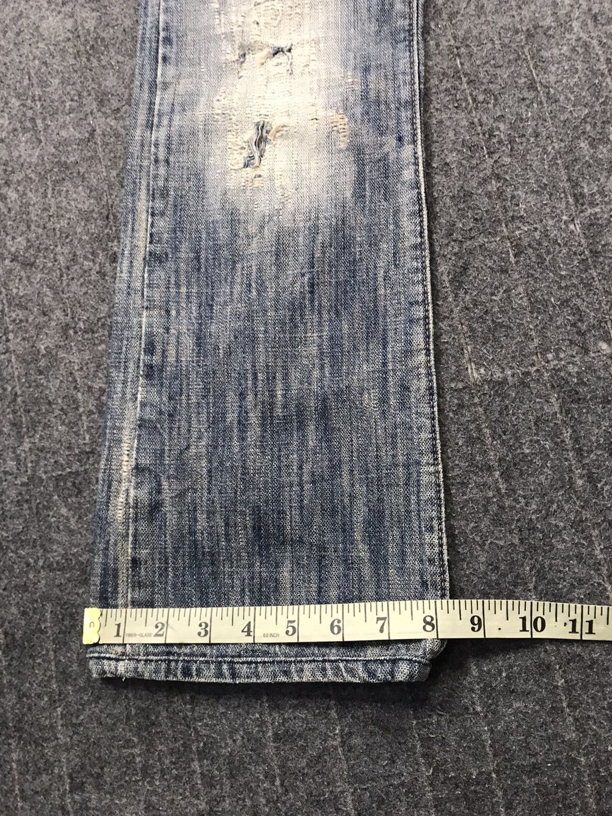 Miss Sixty Miss Sixty Distressed Indigo Denim Jeans Relaxed Tapered Size 27" / US 4 / IT 40 - 19 Thumbnail